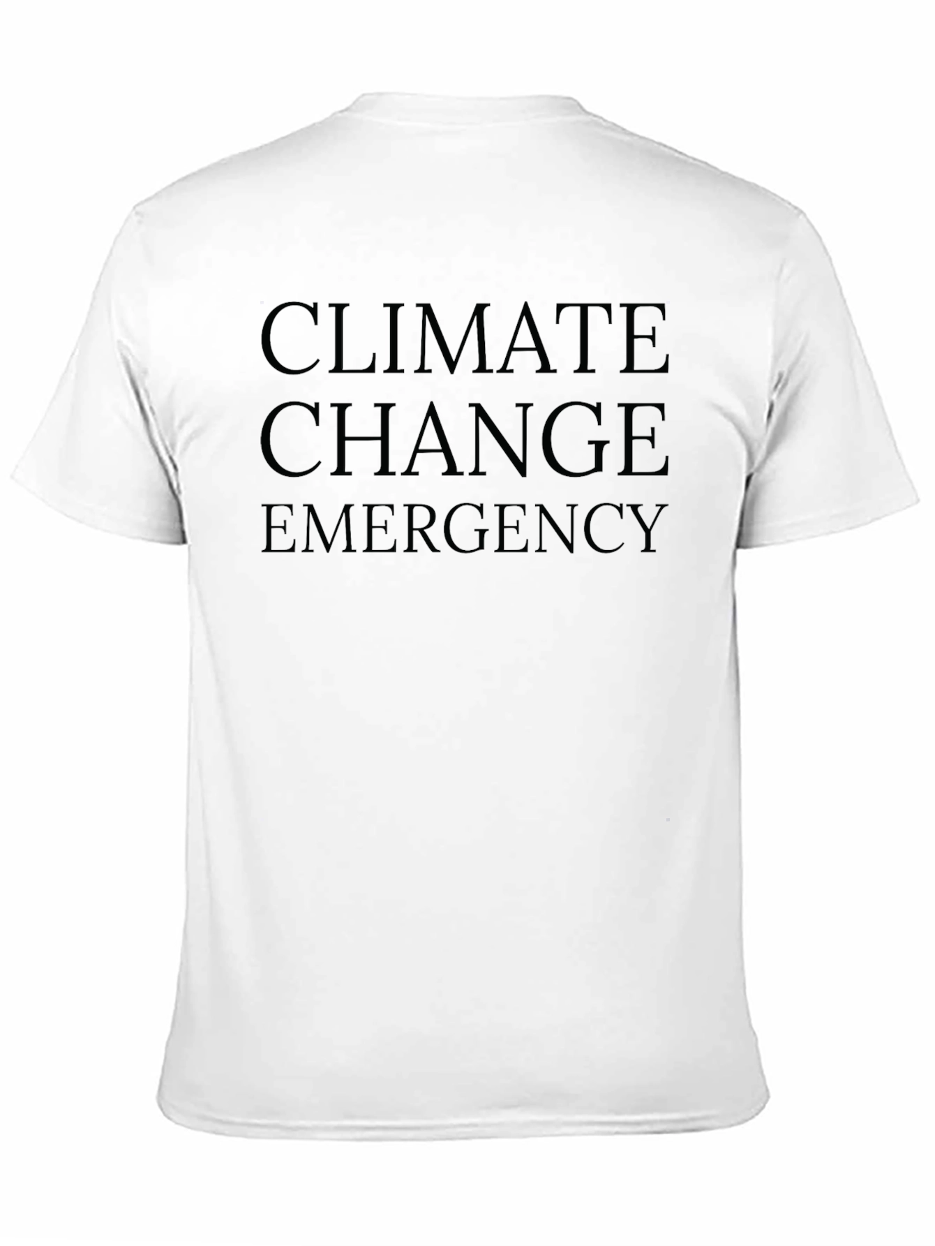 Climate Change Emergency Black T-Shirt