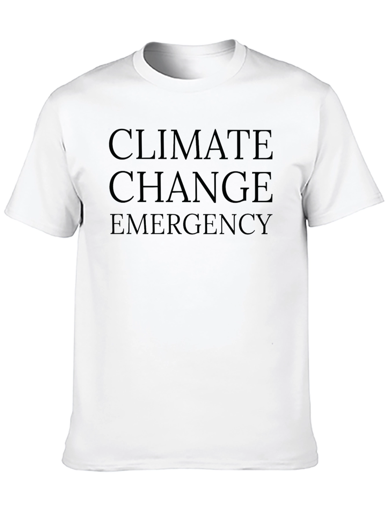 Climate Change Emergency Black T-Shirt