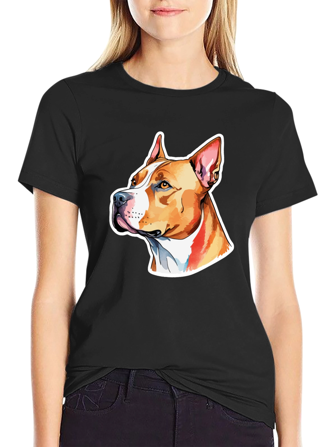 Pitbull Dog Graphic T-Shirt