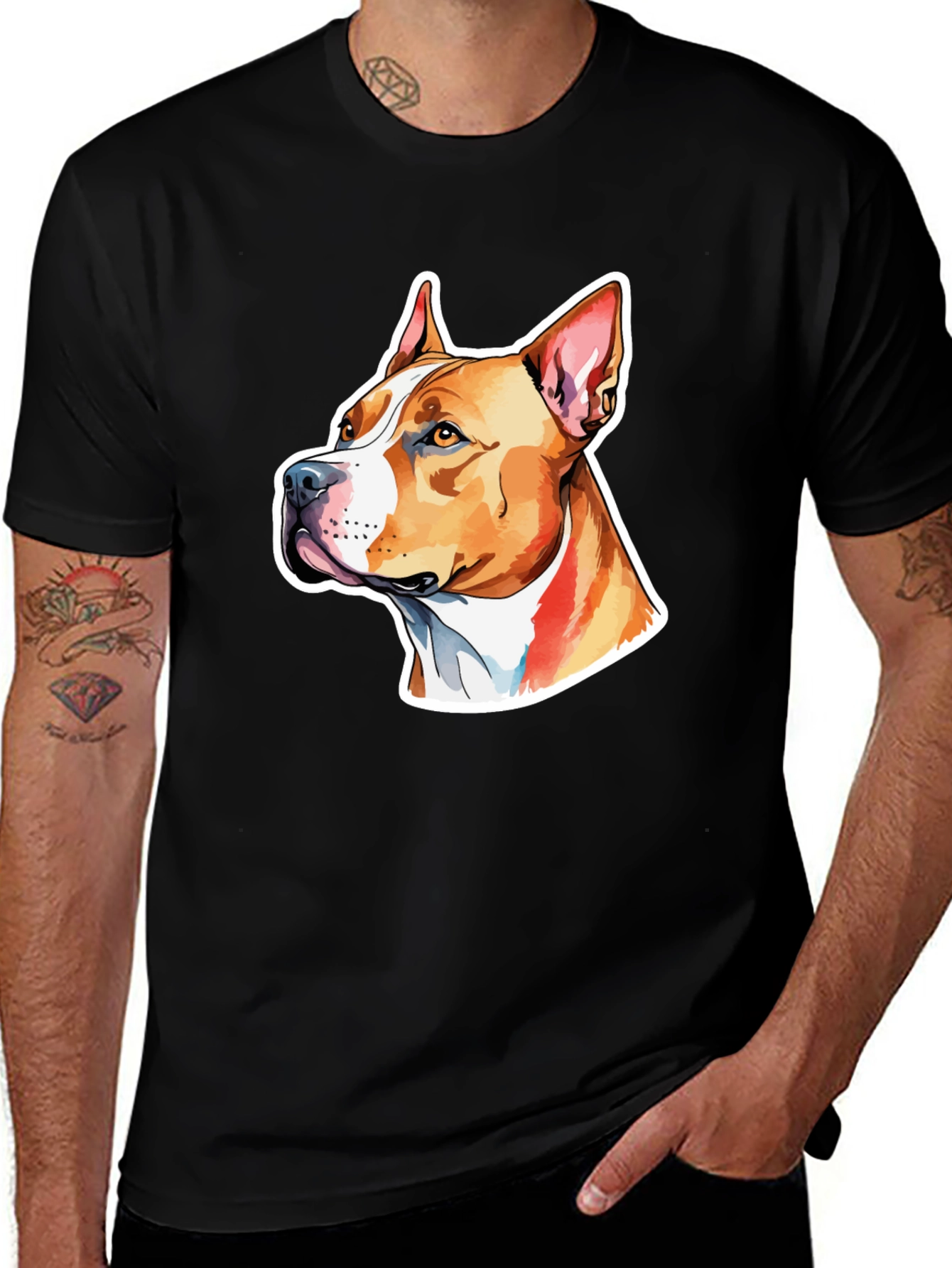 Pitbull Dog Graphic T-Shirt