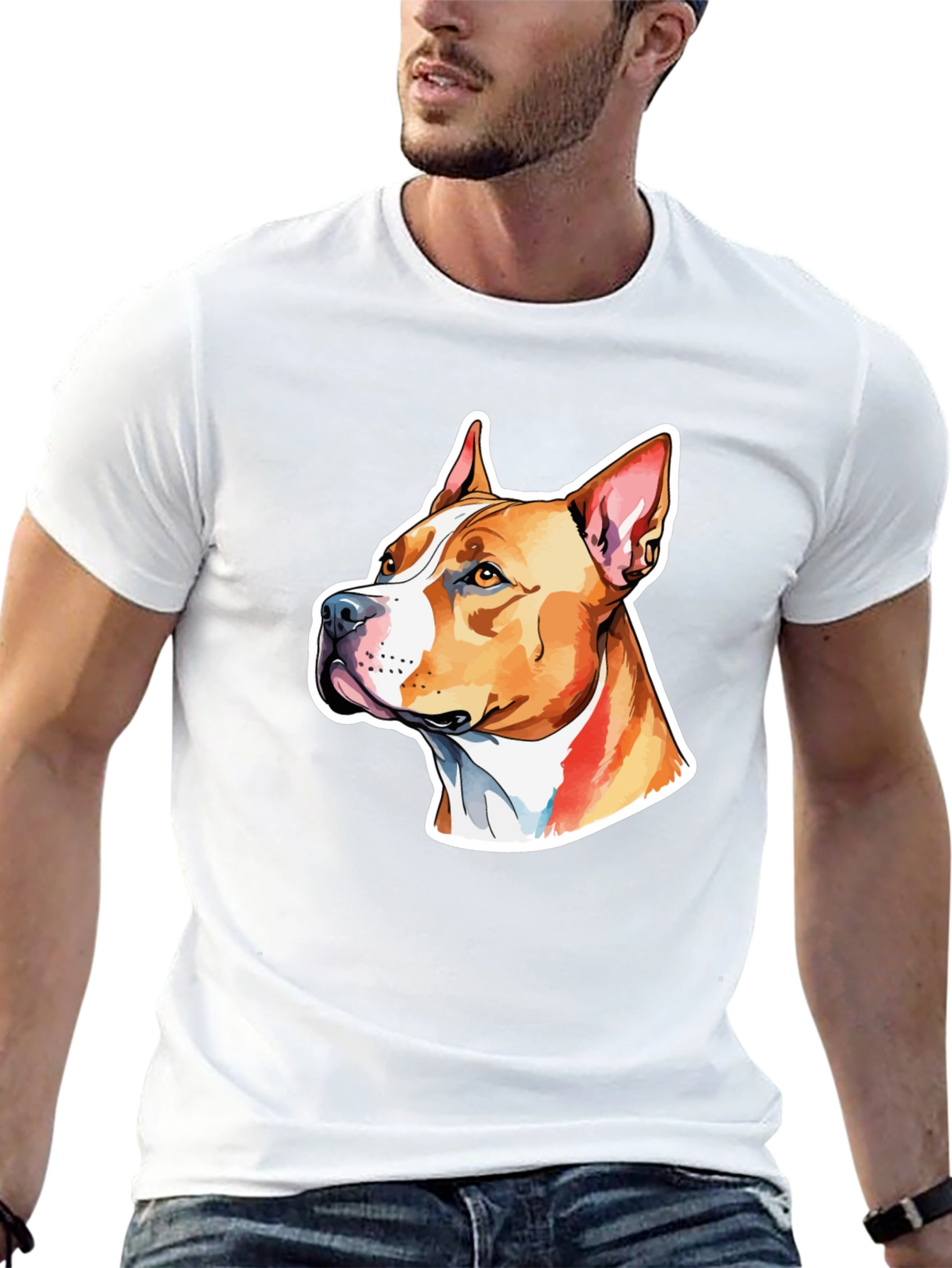 Pitbull Dog Graphic T-Shirt