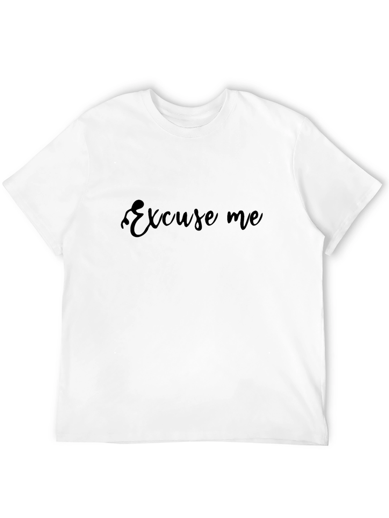 Excuse Me Black T-Shirt - Stylish Casual Wear