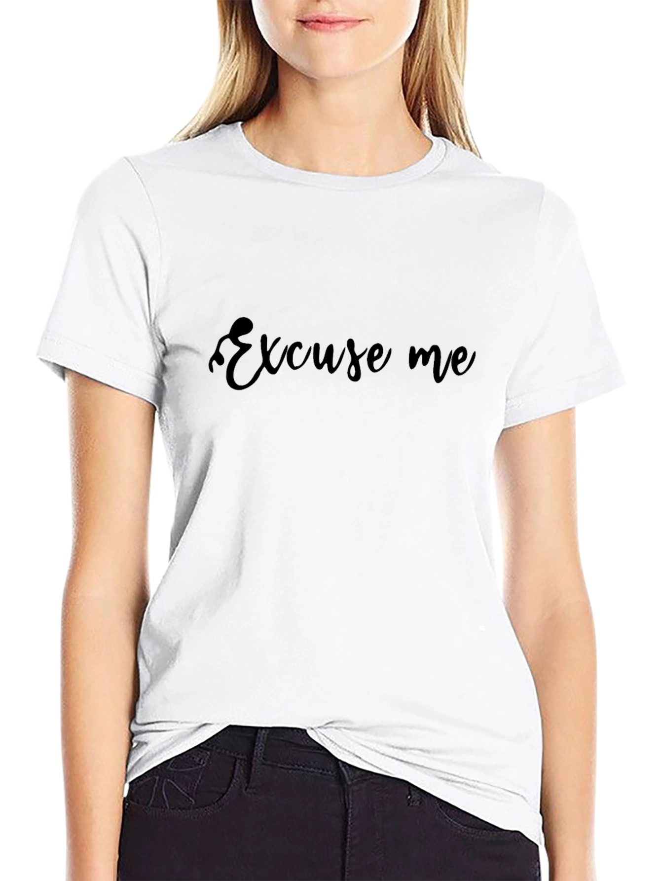 Excuse Me Black T-Shirt - Stylish Casual Wear