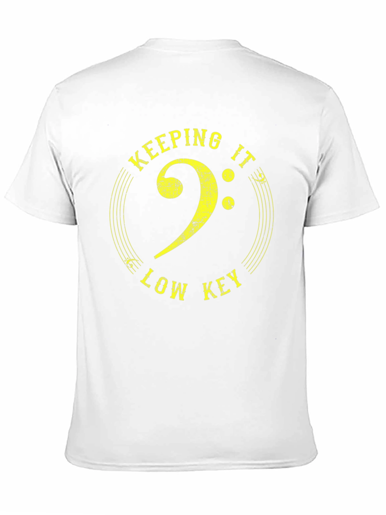 Keeping It Low Key Bass Clef Graphic T-Shirt