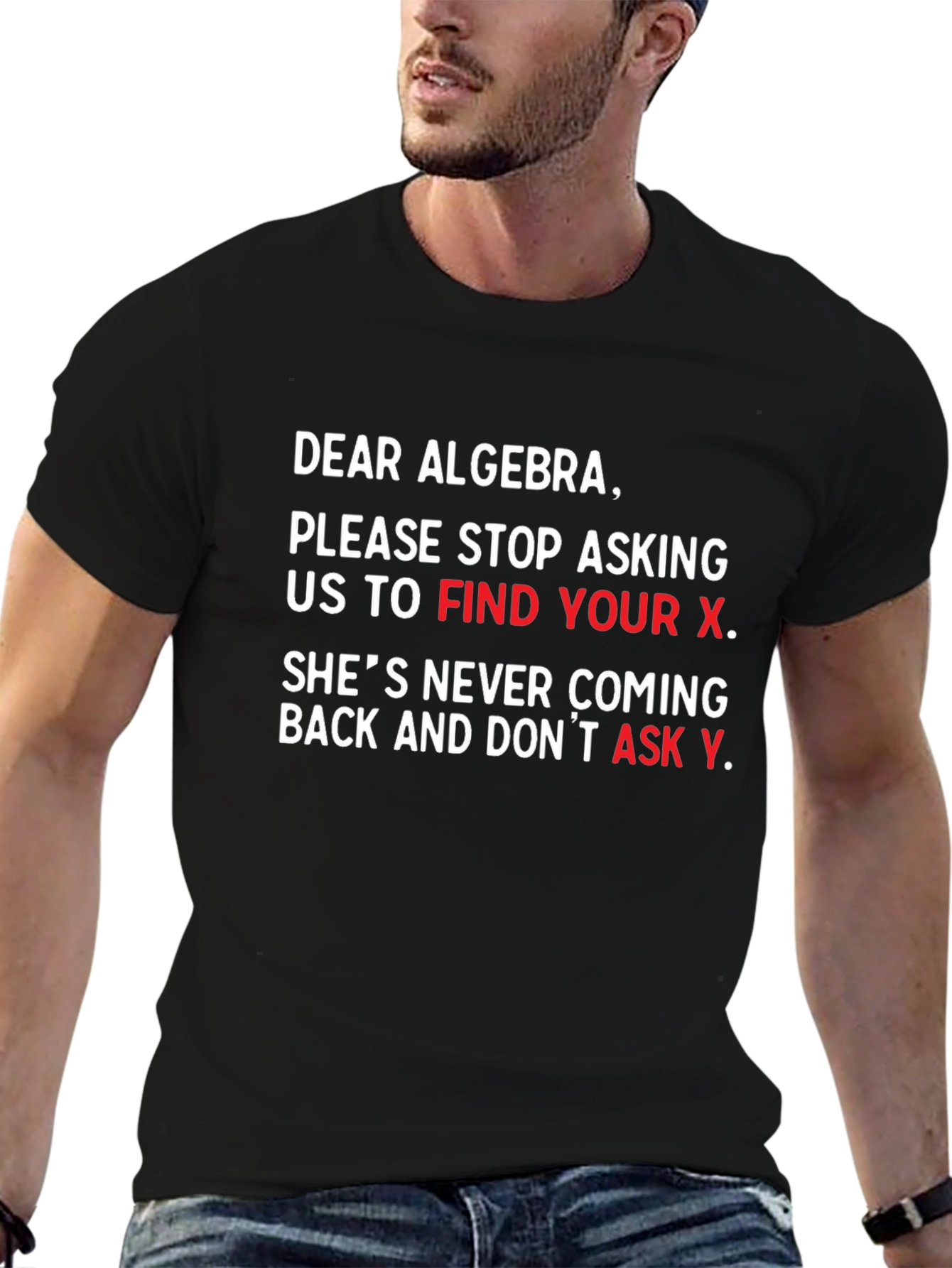 Funny Algebra T-Shirt - Find Your X Math Tee