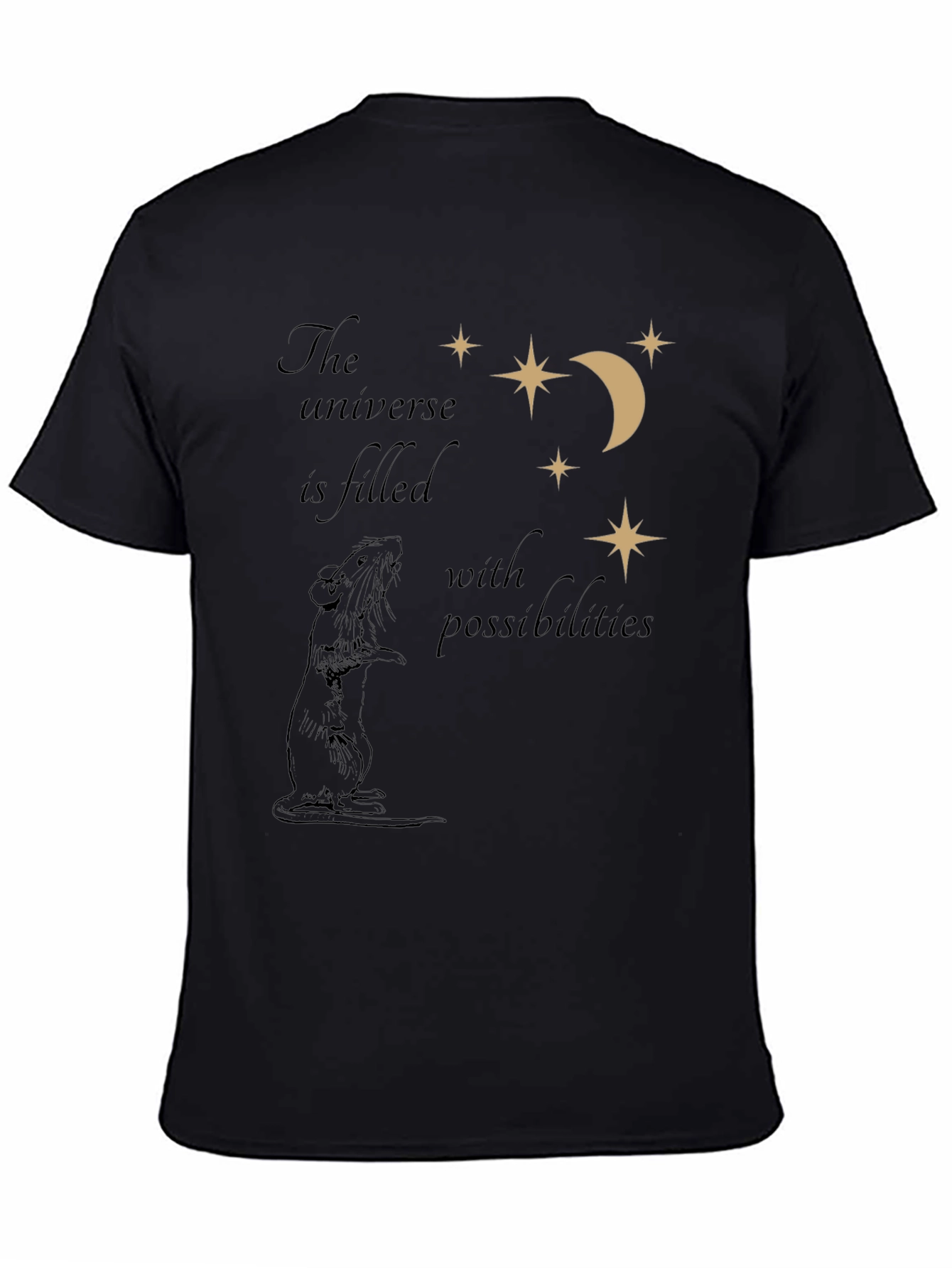 Universe Rat T-Shirt - Black
