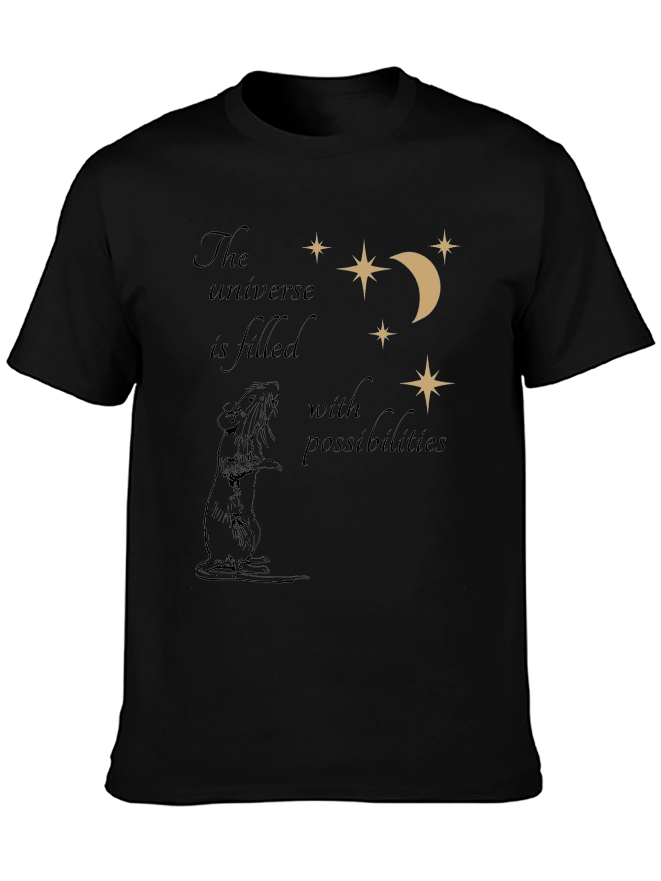 Universe Rat T-Shirt - Black