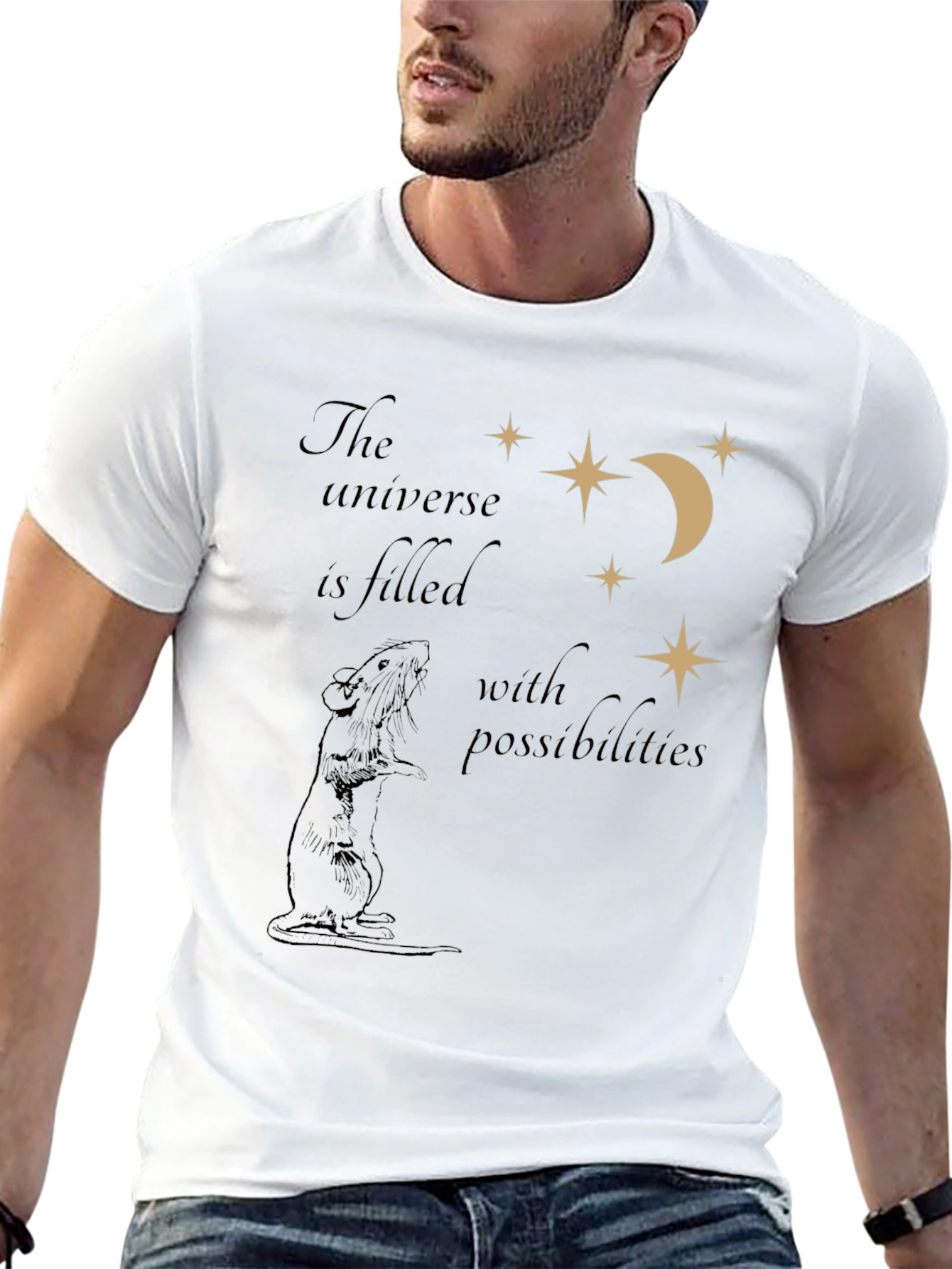 Universe Rat T-Shirt - Black