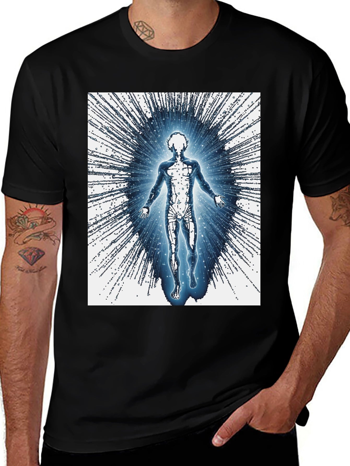 Enlightened Being T-Shirt - Black Cotton