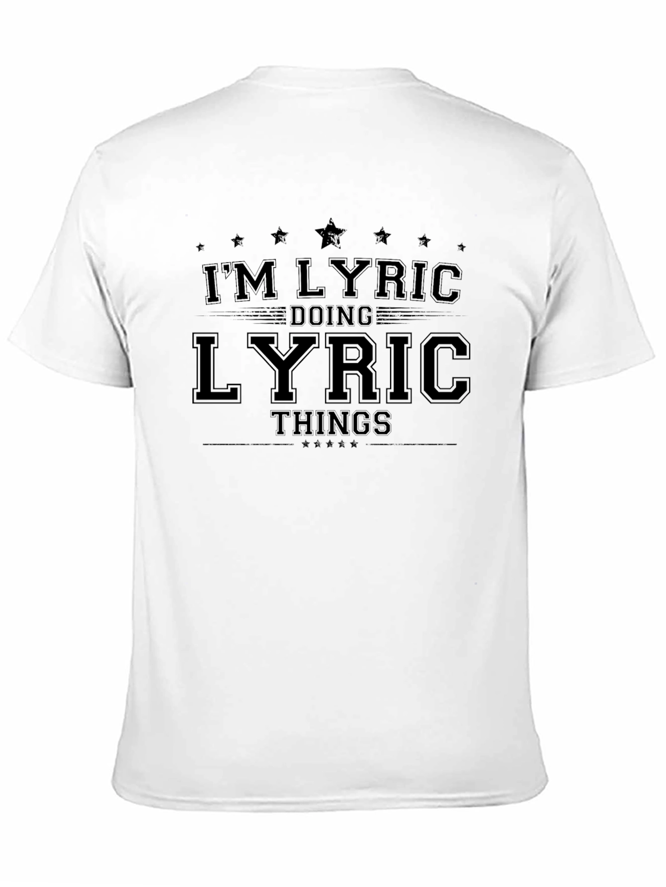 Im Lyric Doing Lyric Things - Black T-Shirt