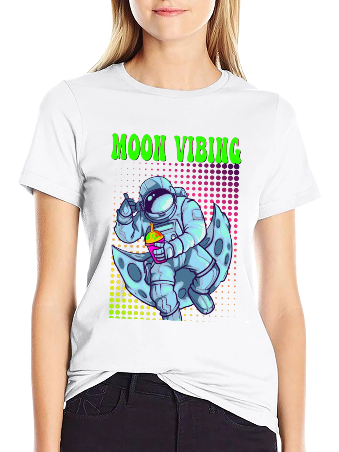 Moon Vibing Astronaut T-Shirt