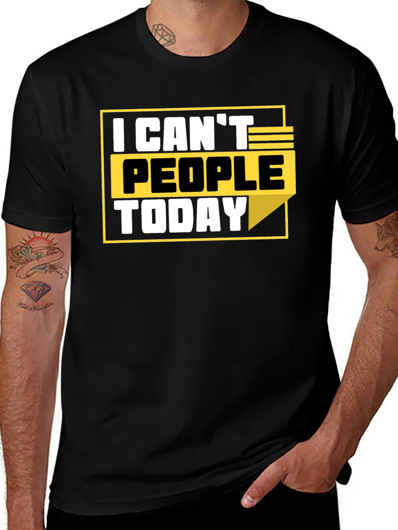 I Cant People Today Graphic T-Shirt