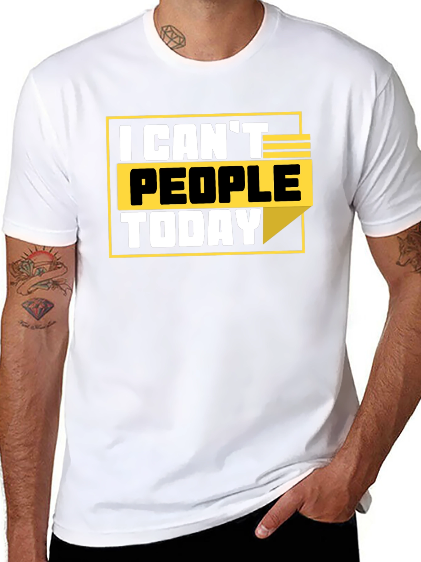 I Cant People Today Graphic T-Shirt