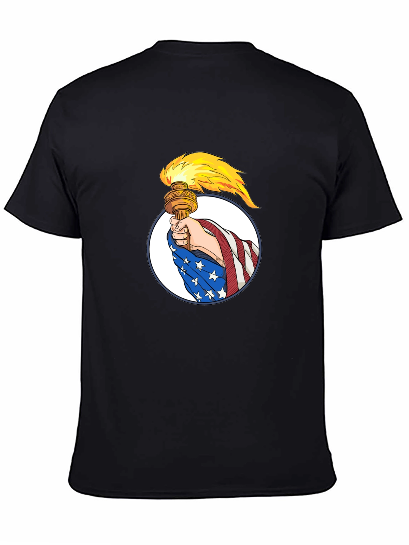 Liberty Torch Graphic Tee - Patriotic Design