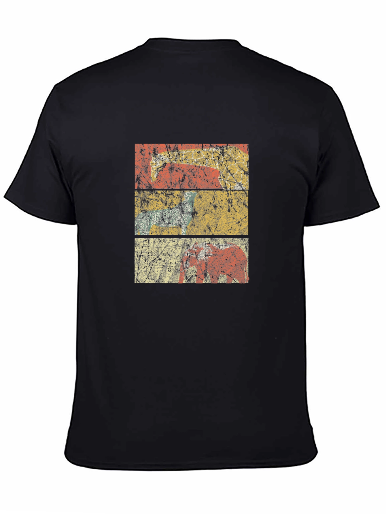Distressed Stripe Graphic T-Shirt