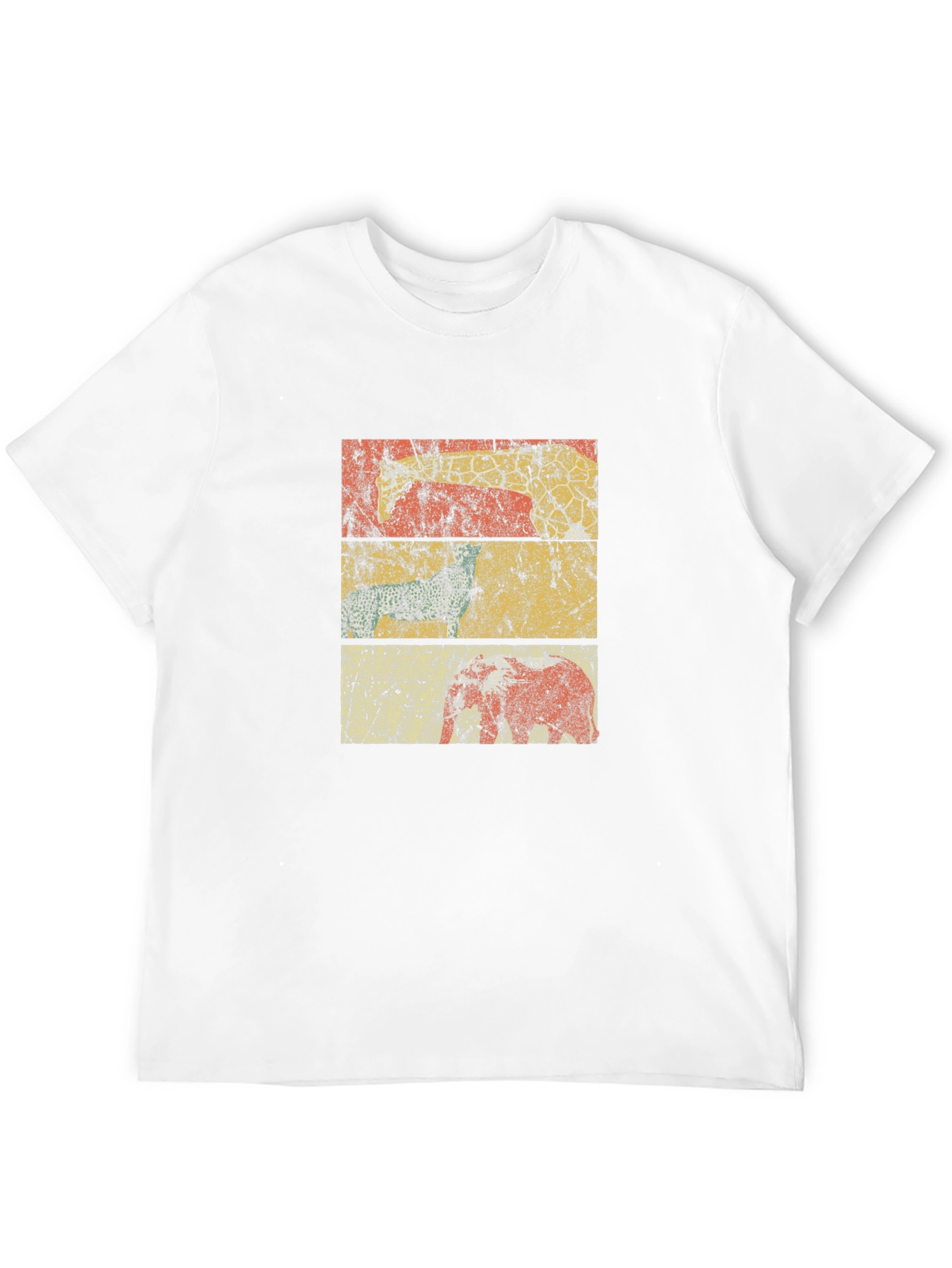 Distressed Stripe Graphic T-Shirt