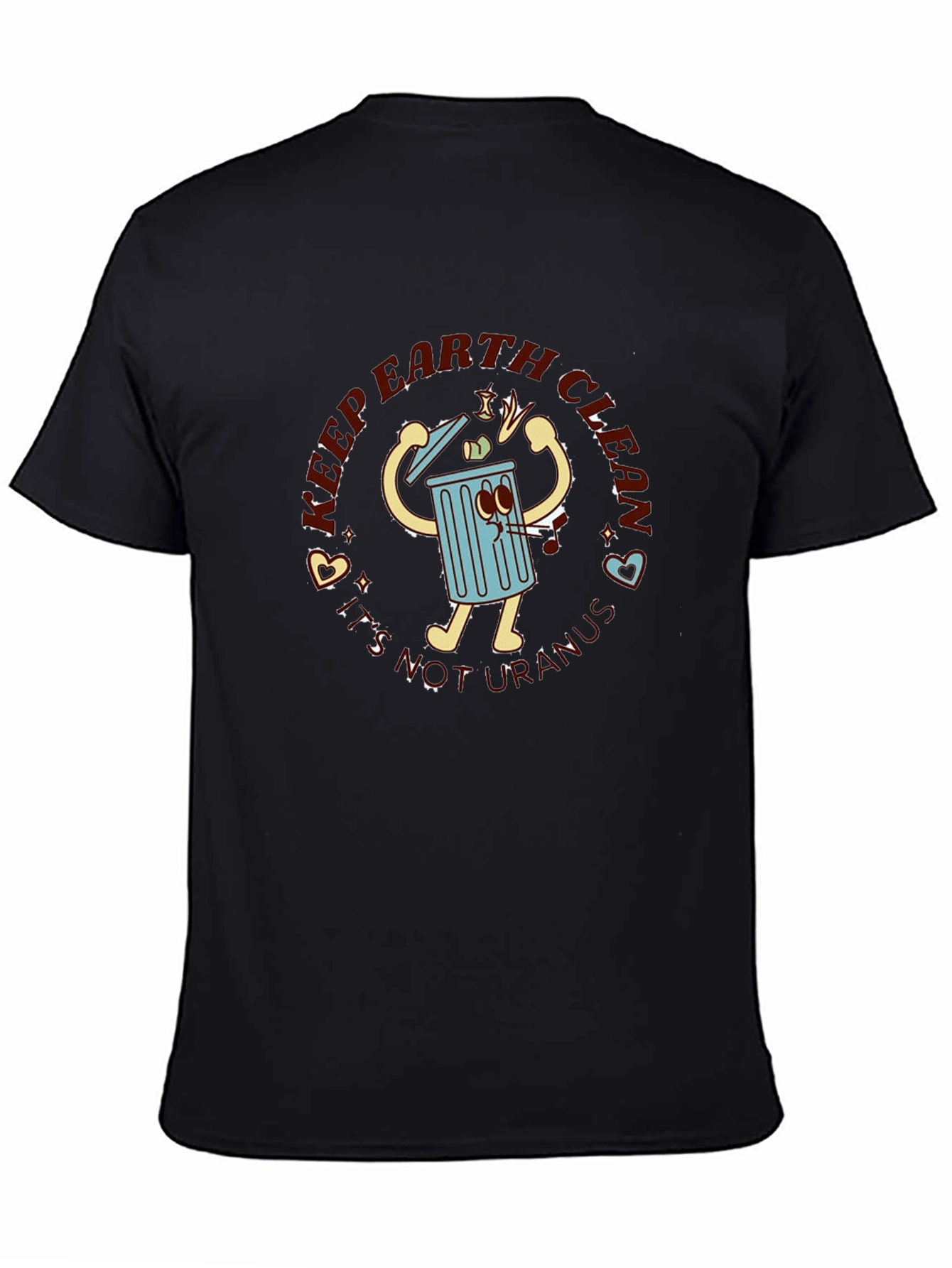 Keep Earth Clean Black T-Shirt