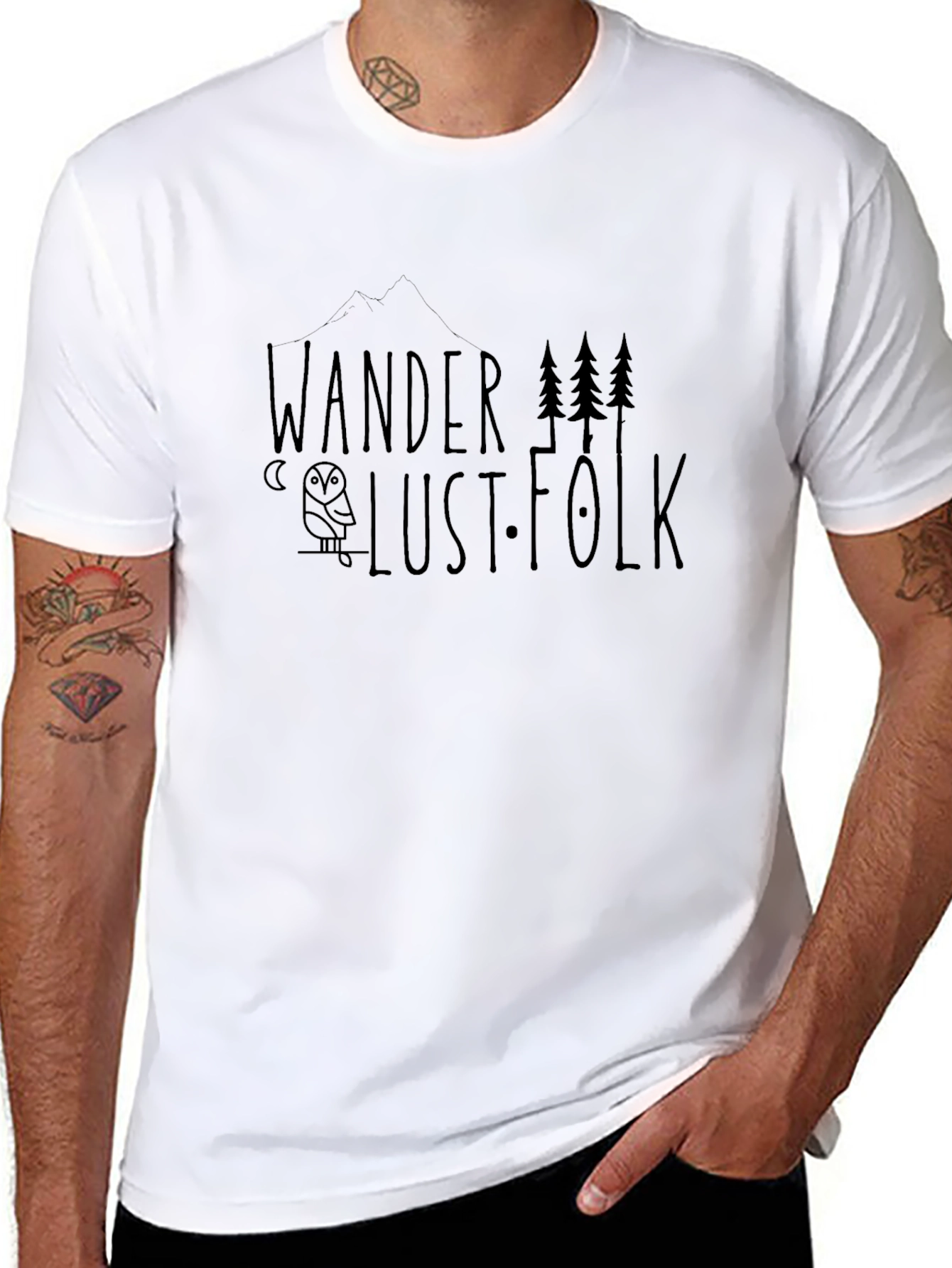 Wanderlust Folk Graphic Tee