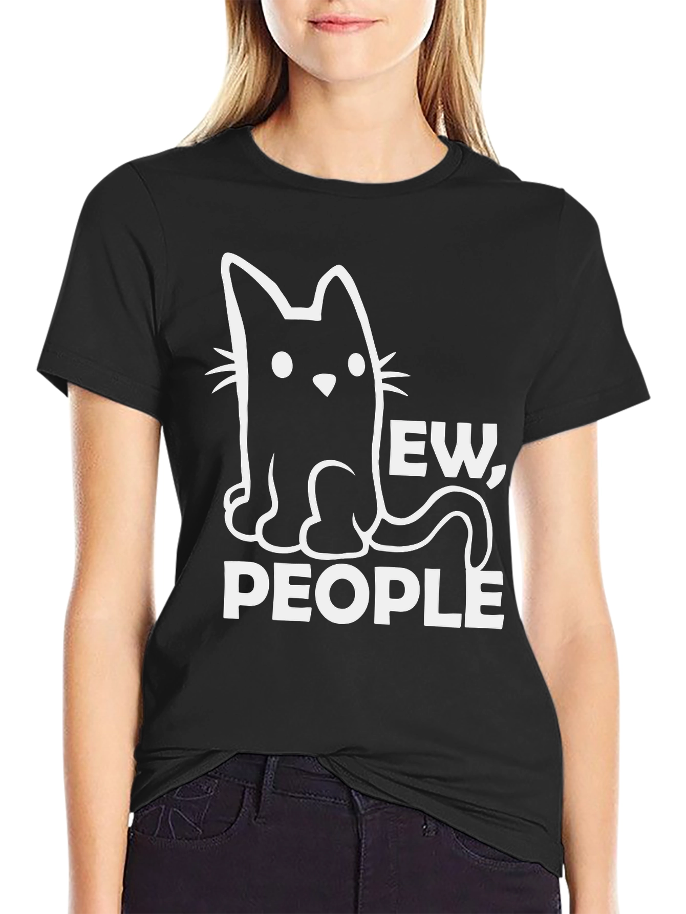 Ew People Cat Graphic Tee