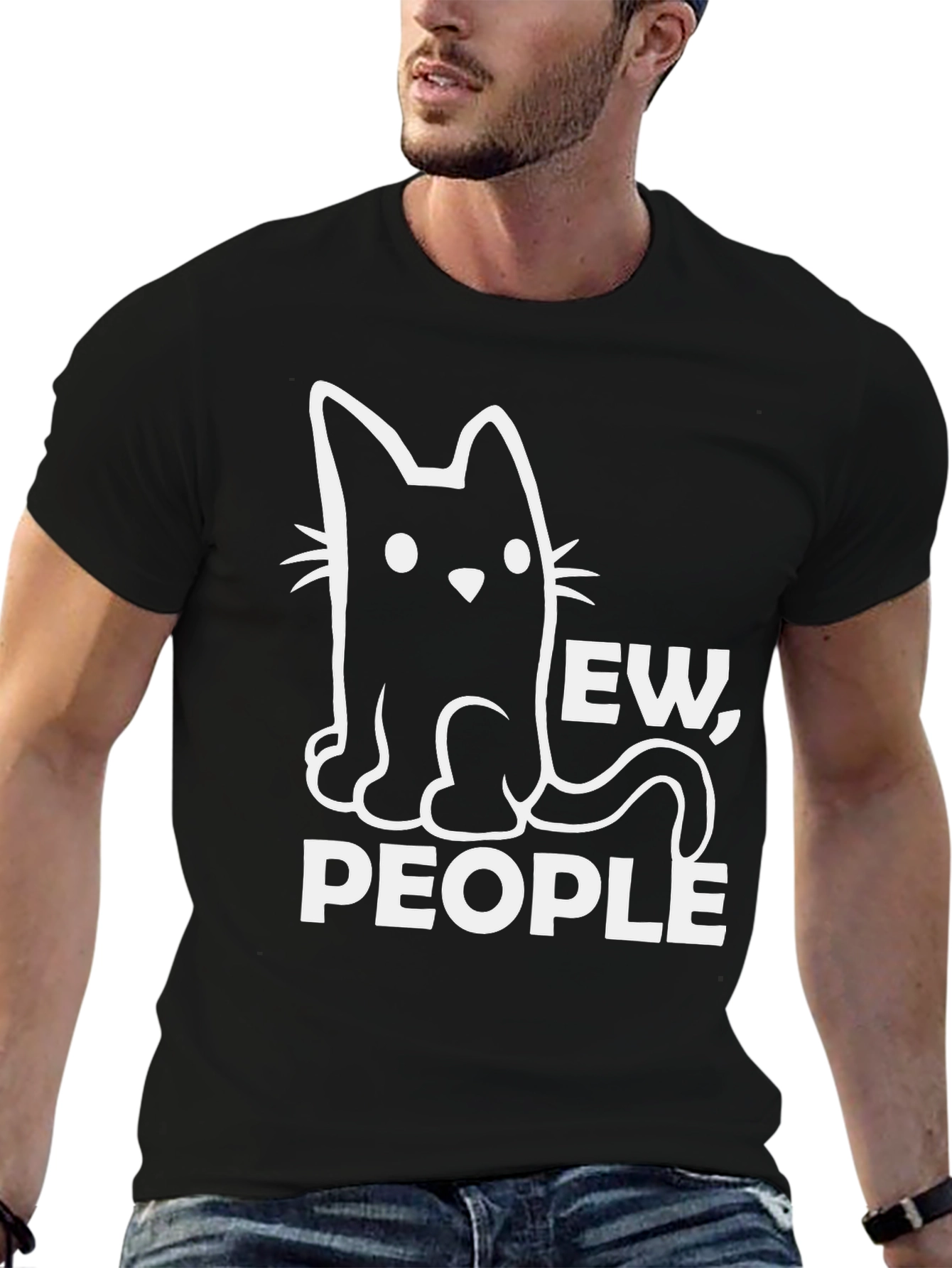 Ew People Cat Graphic Tee