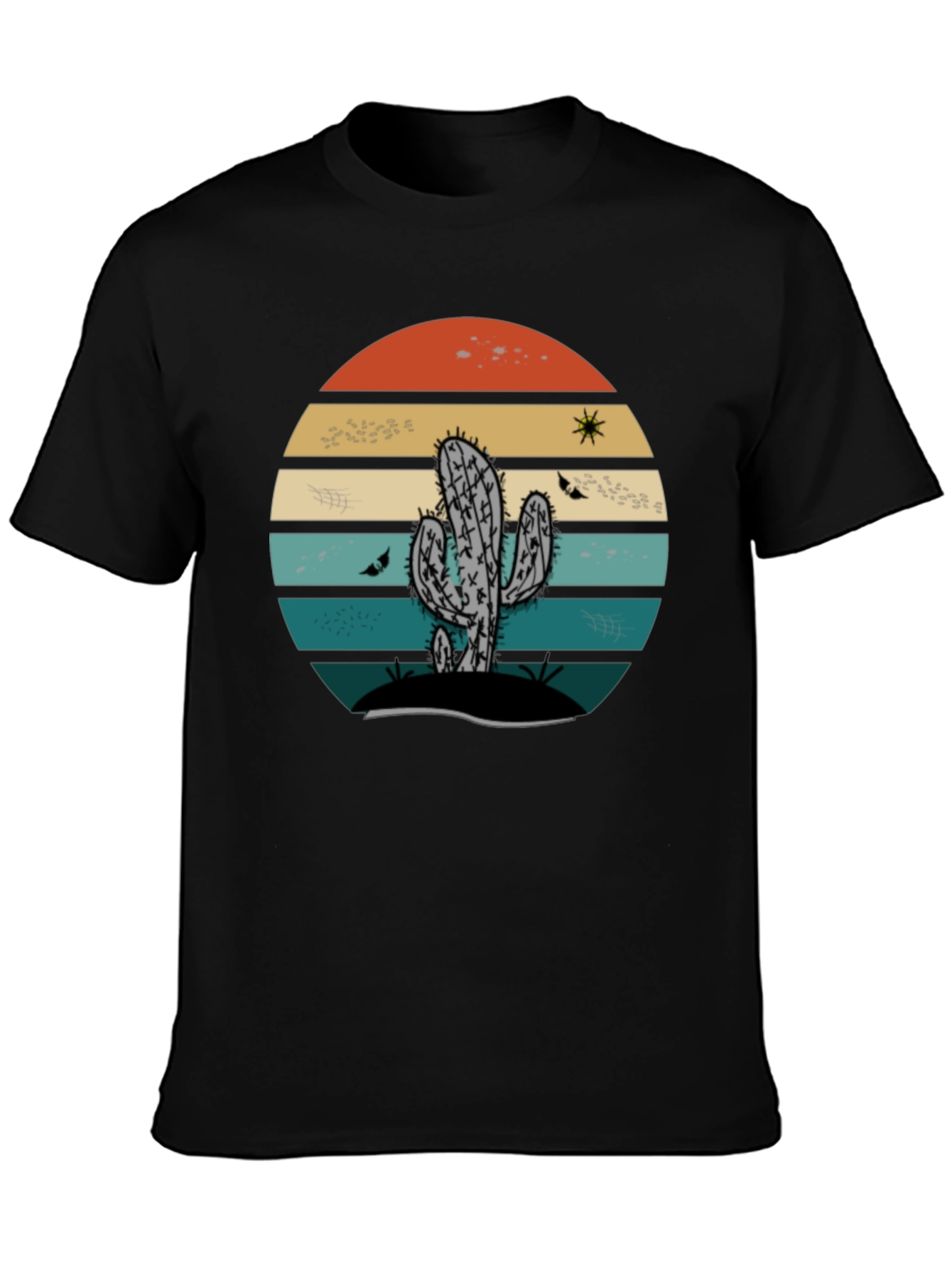 Retro Cactus Sunset Tee