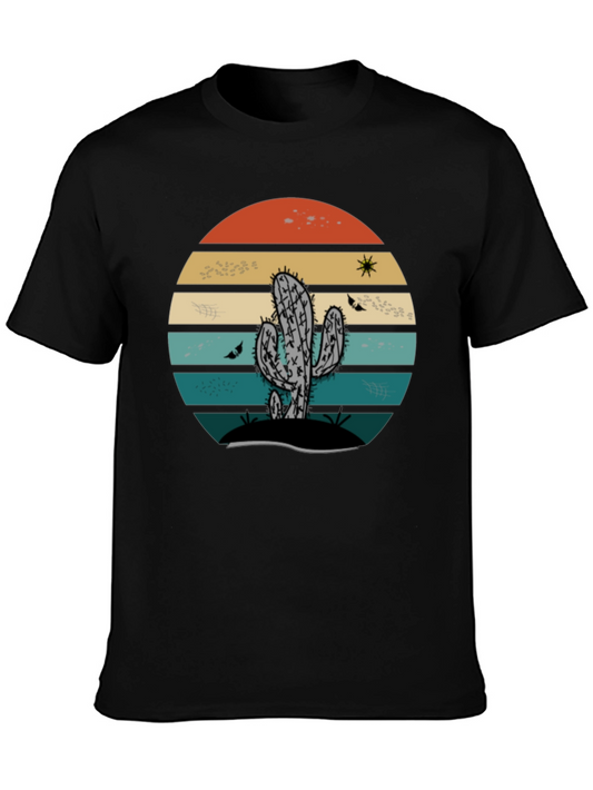Retro Cactus Sunset Tee
