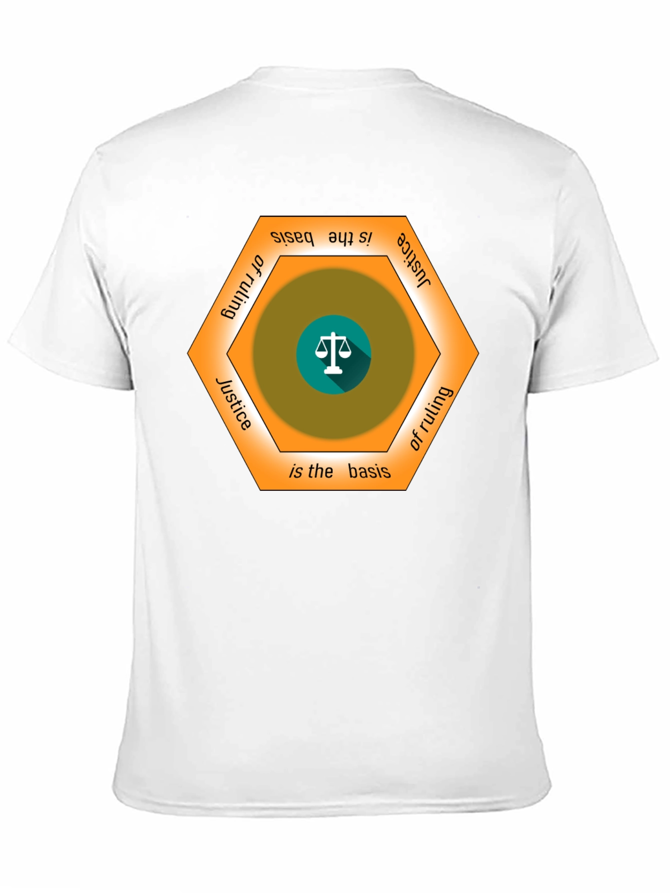 Justice Basis T-Shirt - Scales of Justice Graphic Tee