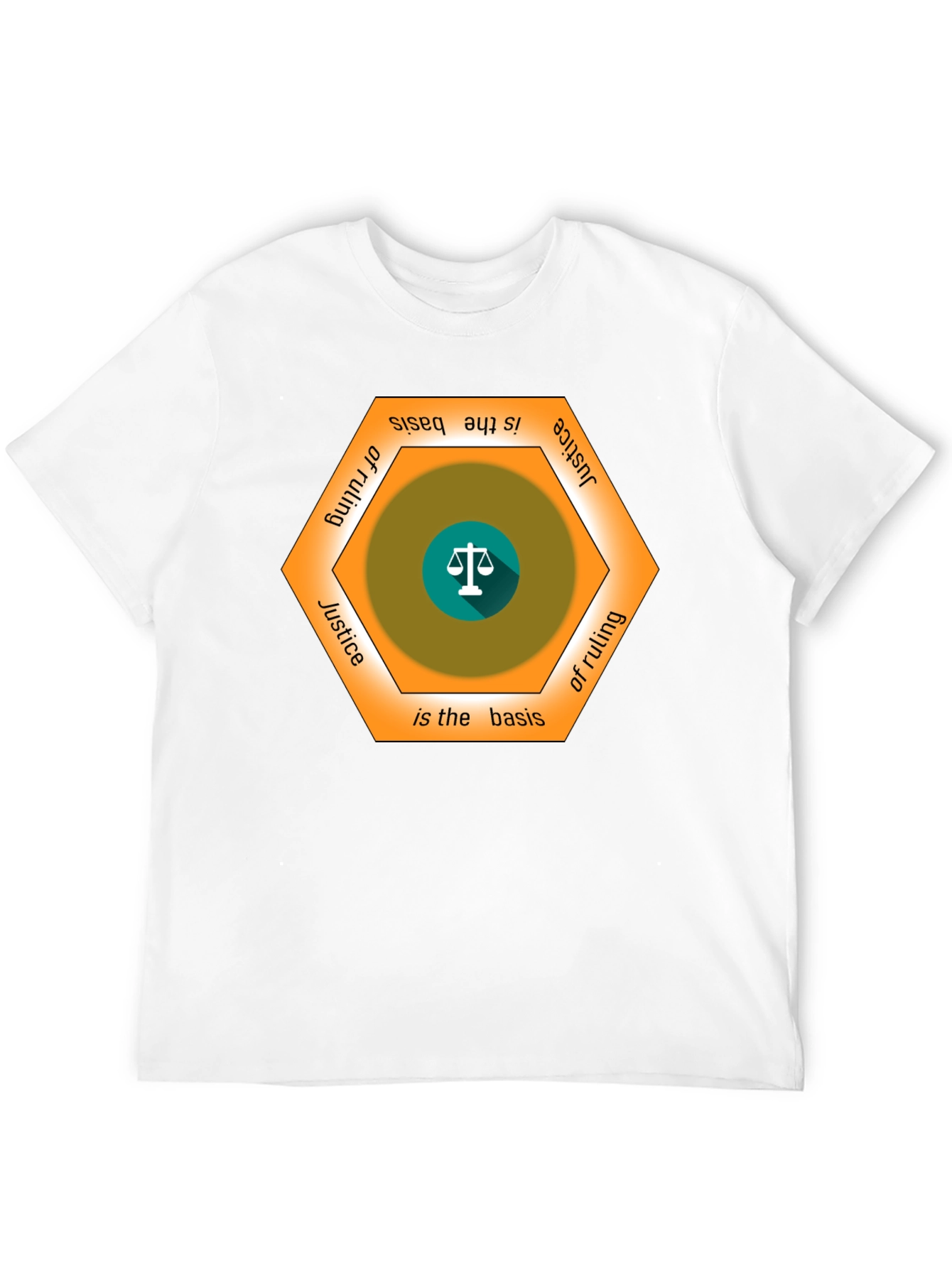 Justice Basis T-Shirt - Scales of Justice Graphic Tee