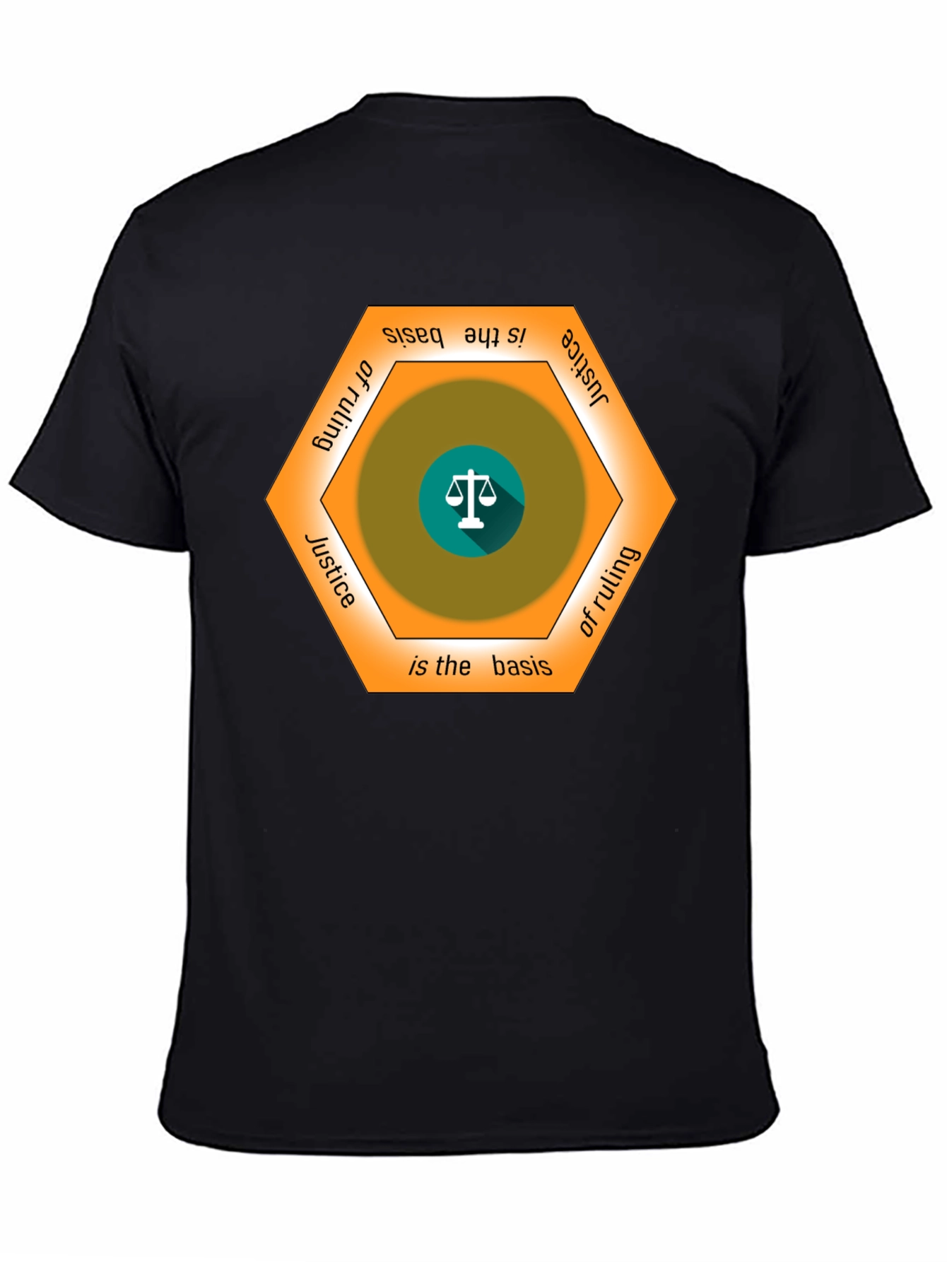 Justice Basis T-Shirt - Scales of Justice Graphic Tee