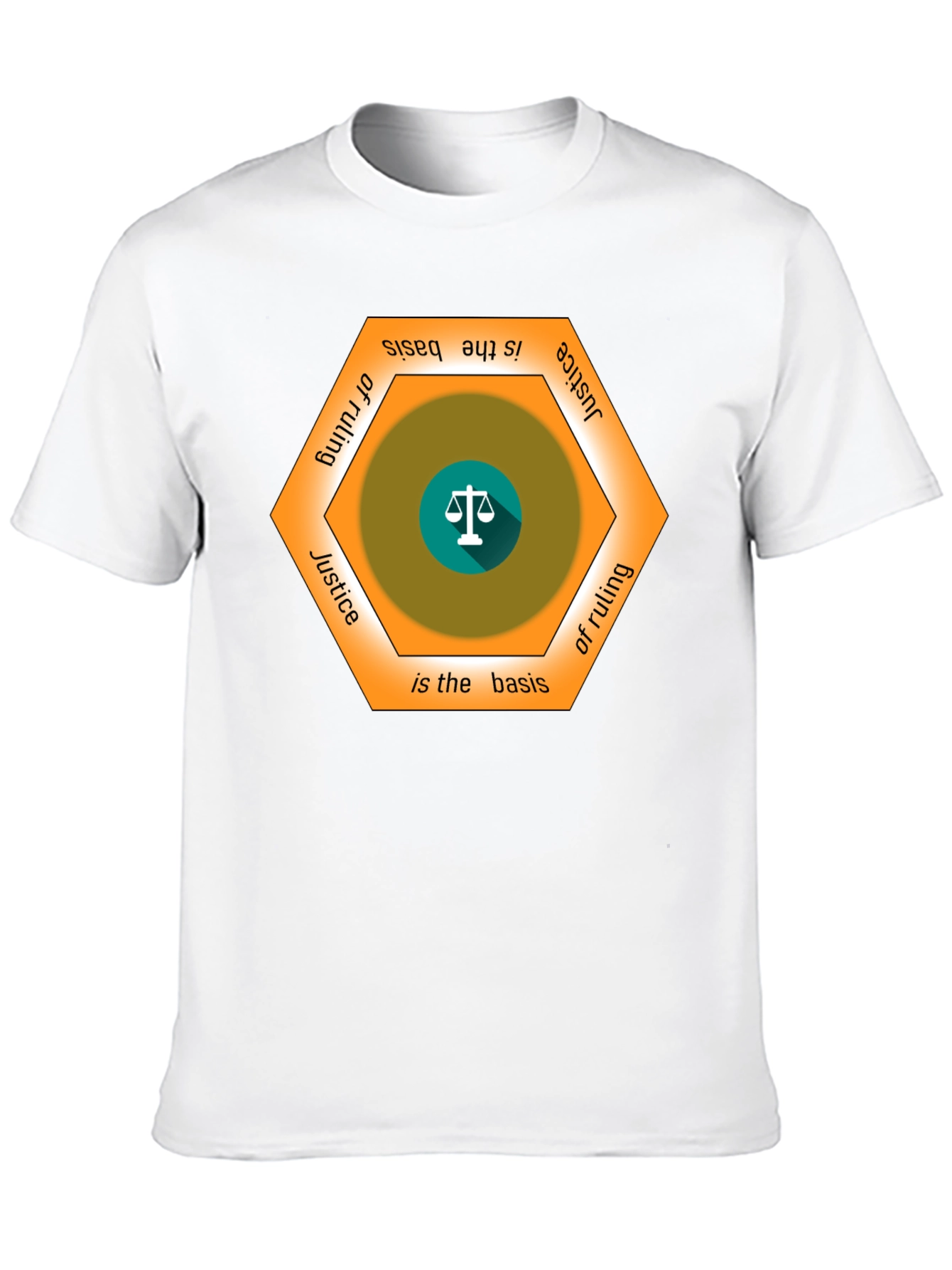 Justice Basis T-Shirt - Scales of Justice Graphic Tee