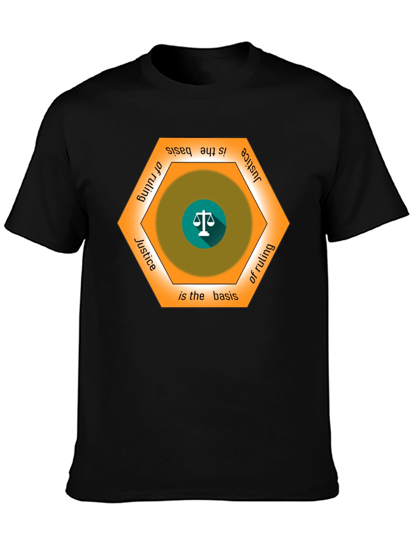 Justice Basis T-Shirt - Scales of Justice Graphic Tee