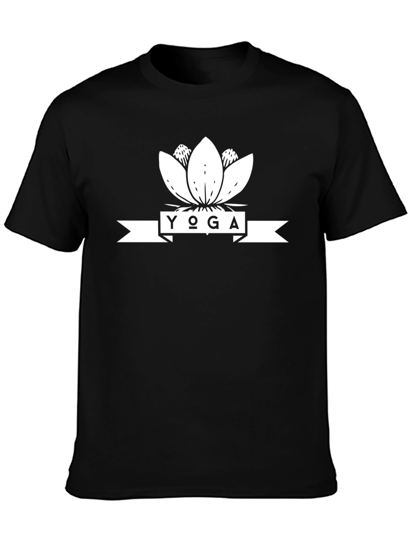 Yoga Lotus T-Shirt - Black