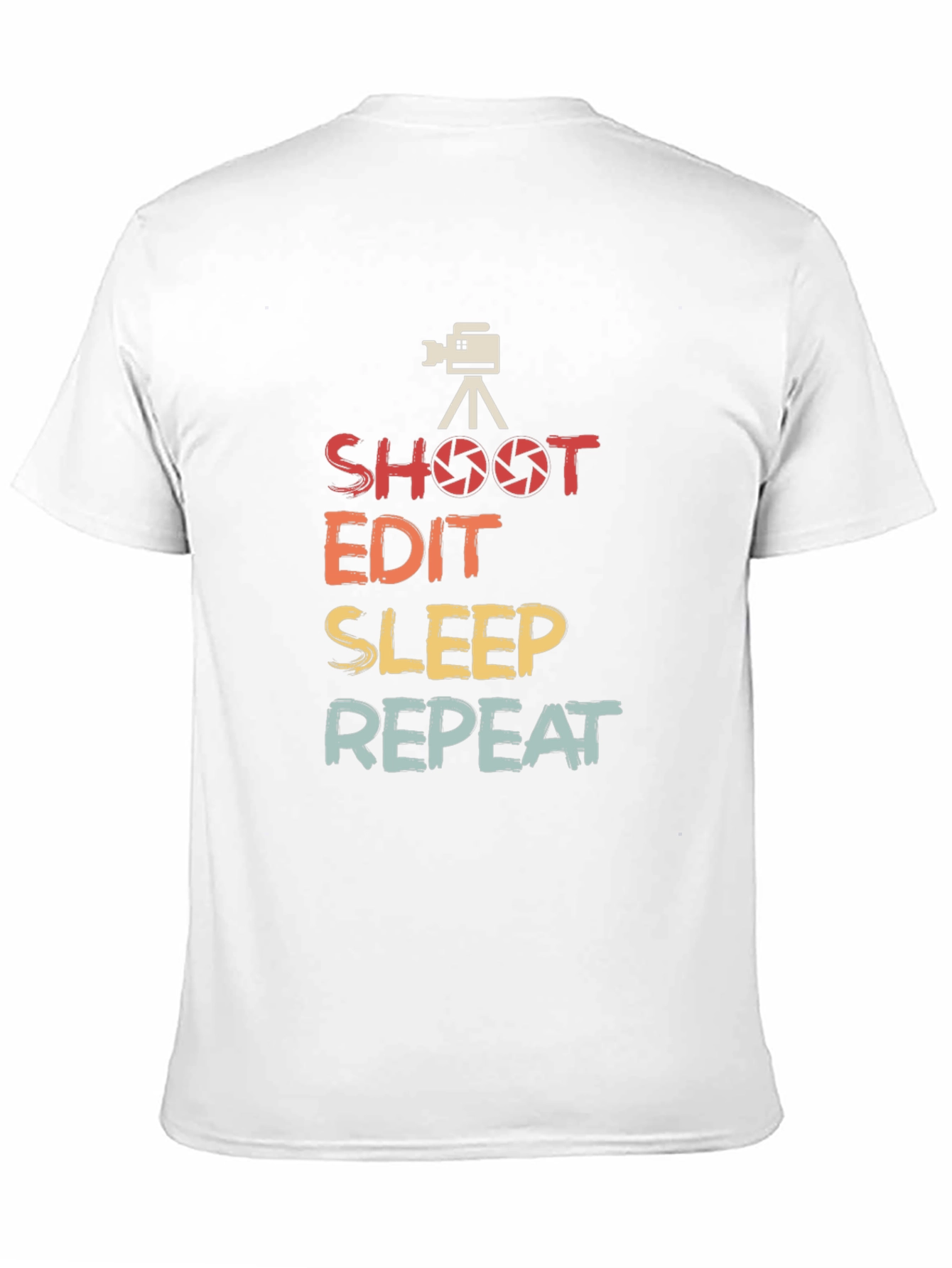 Shoot Edit Sleep Repeat Graphic Tee