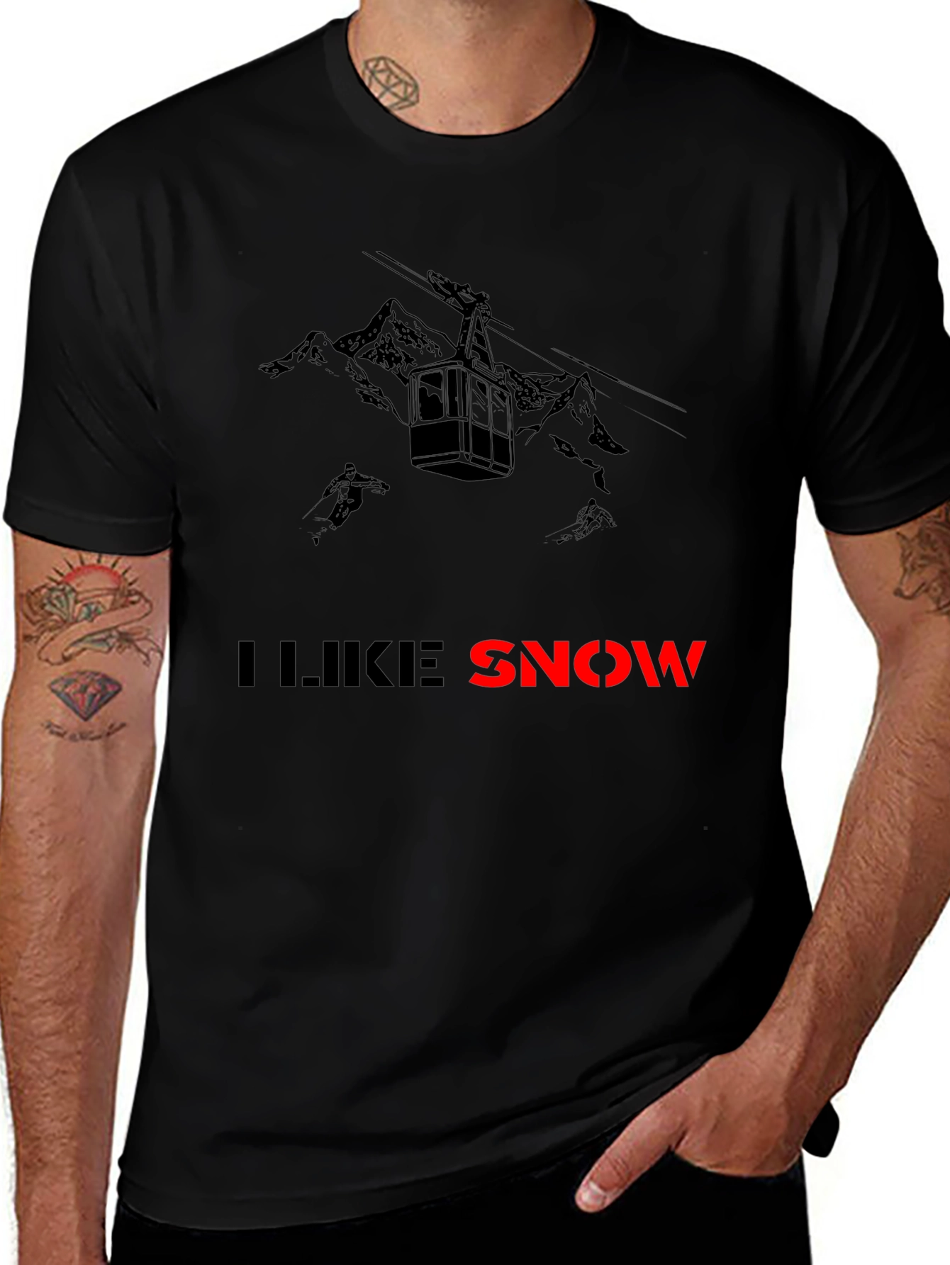I Like Snow Graphic Tee