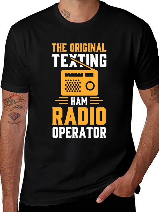 The Original Texting Ham Radio Operator Graphic T-Shirt