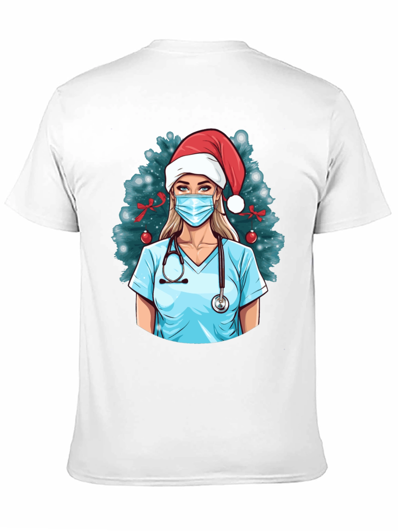 Christmas Nurse Graphic T-Shirt