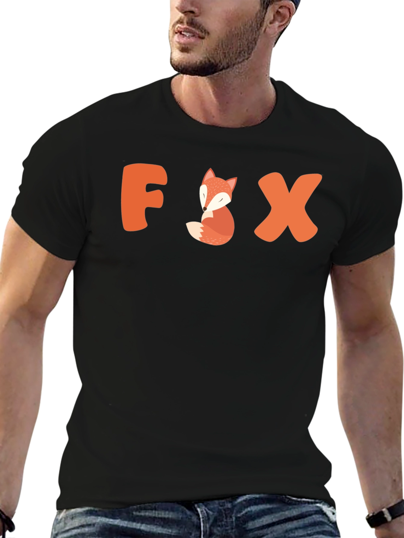 Cute Fox Graphic Tee - Animal Lover Gift