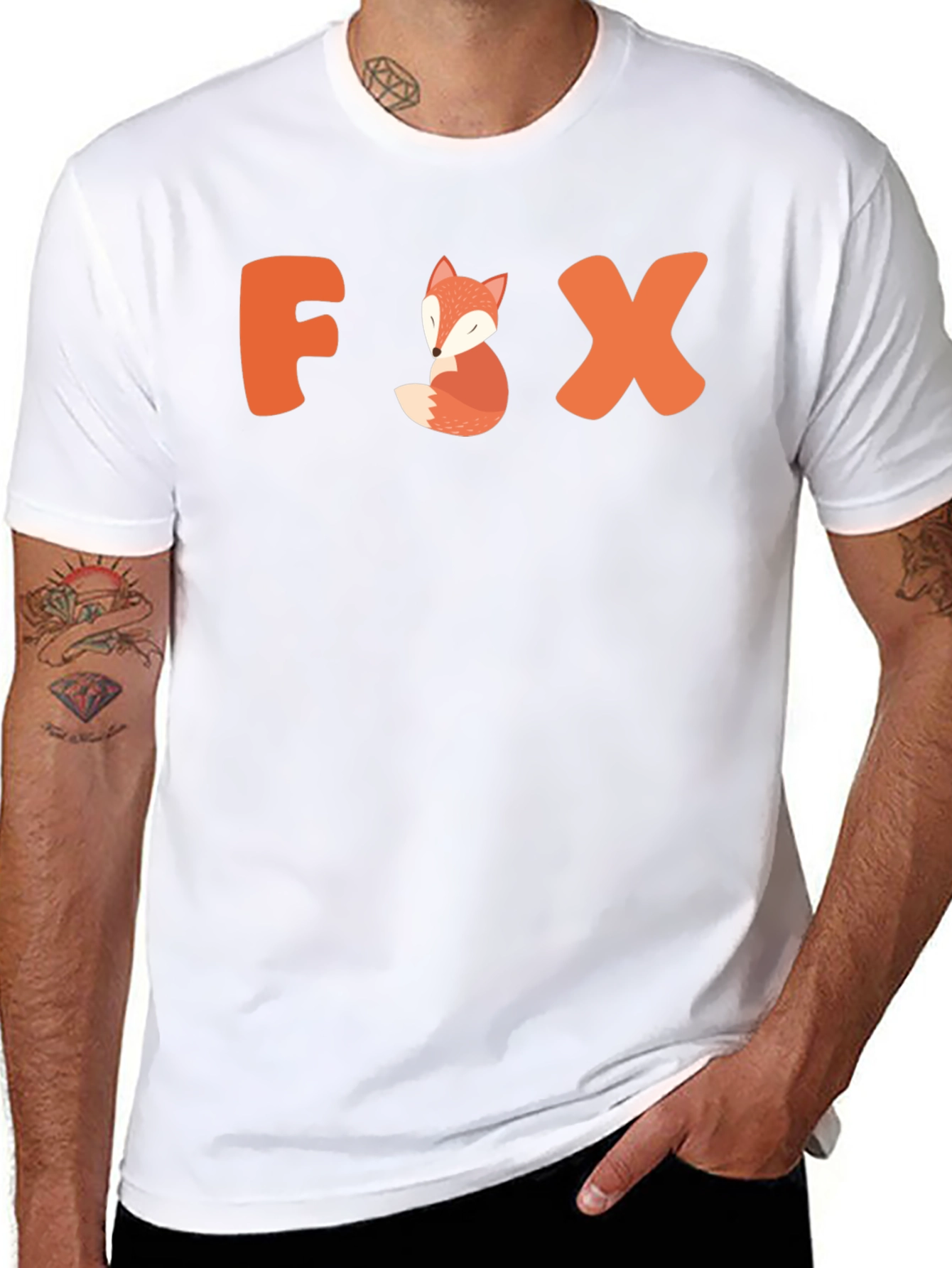 Cute Fox Graphic Tee - Animal Lover Gift