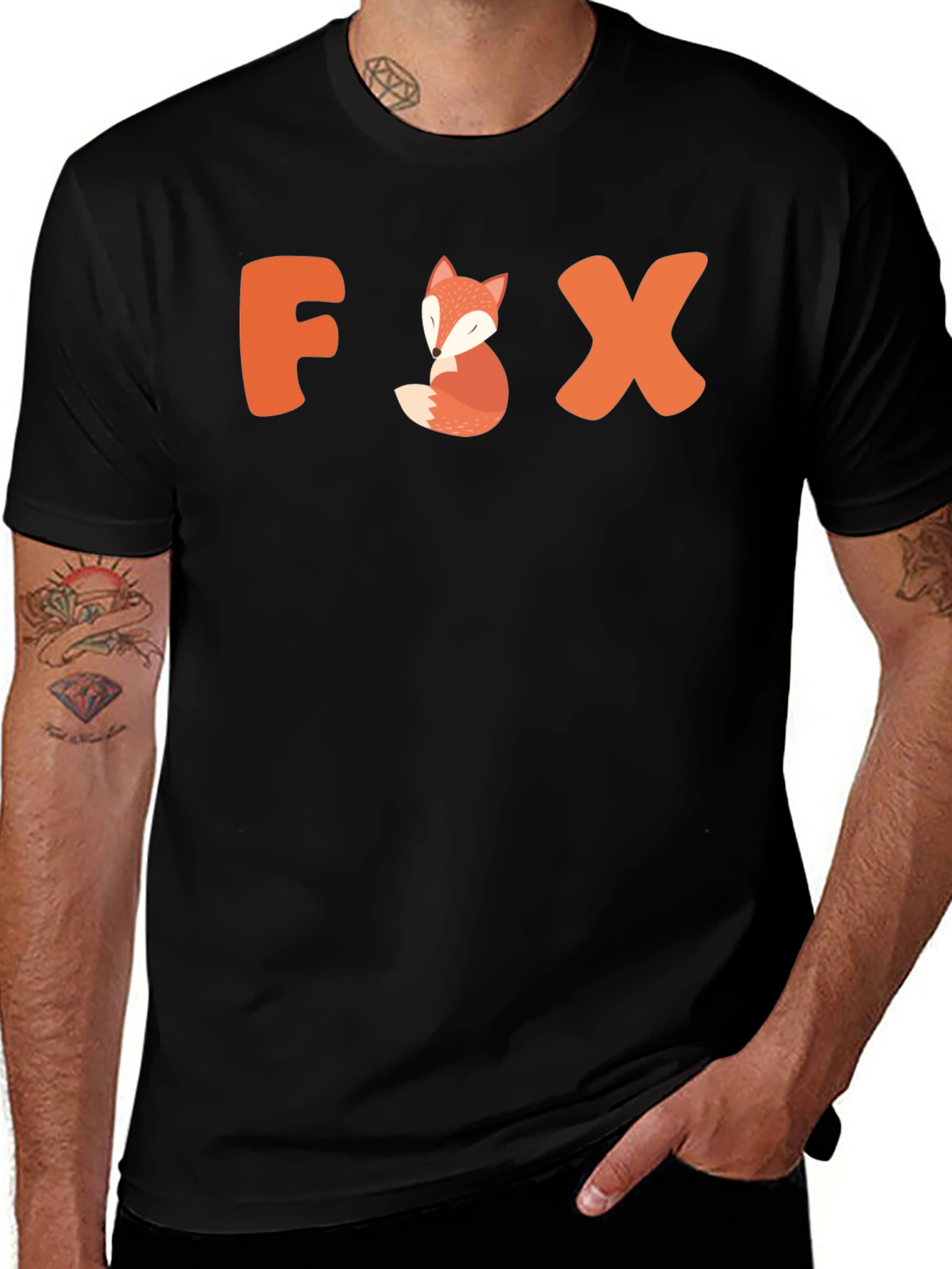 Cute Fox Graphic Tee - Animal Lover Gift