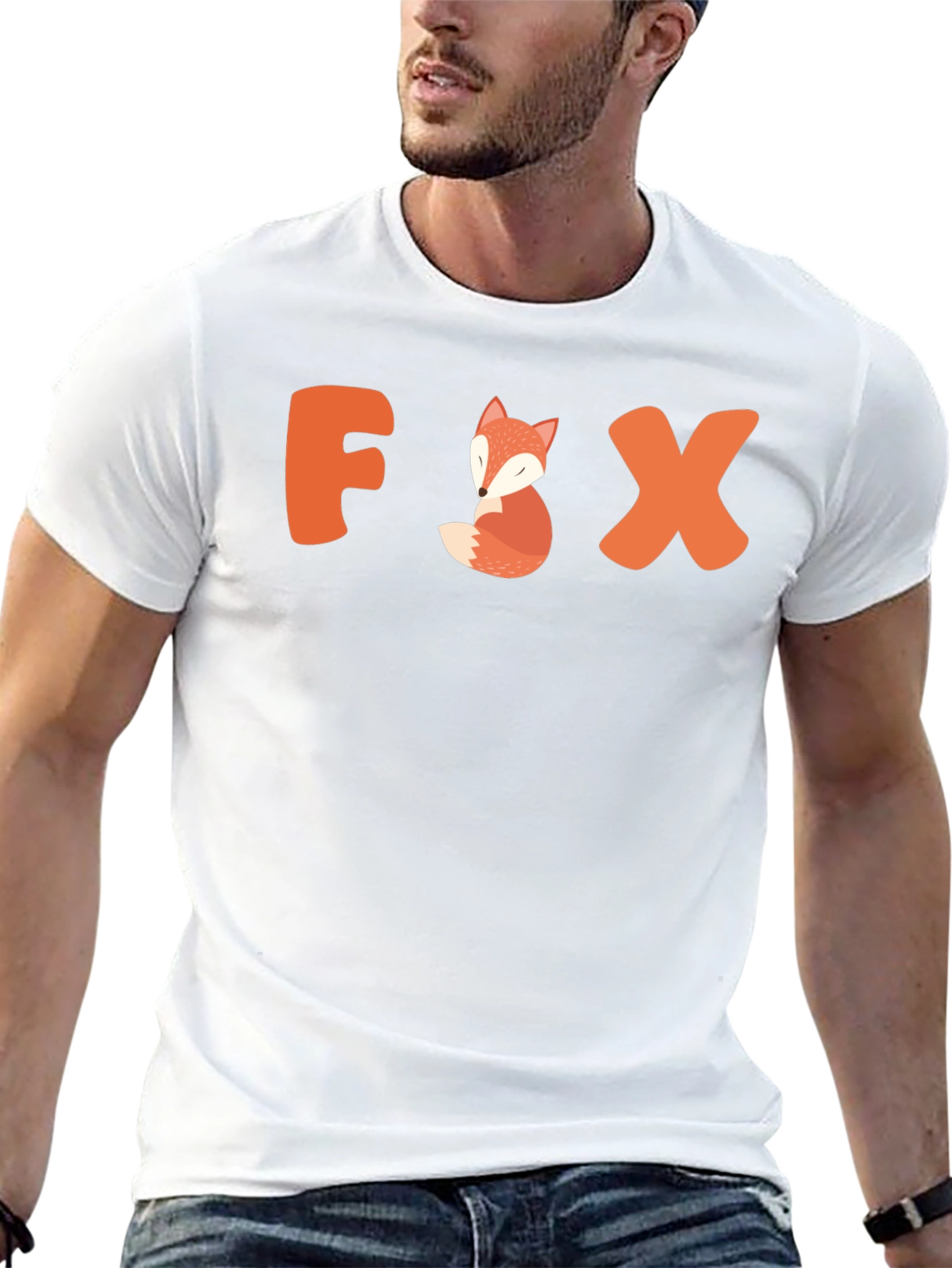Cute Fox Graphic Tee - Animal Lover Gift