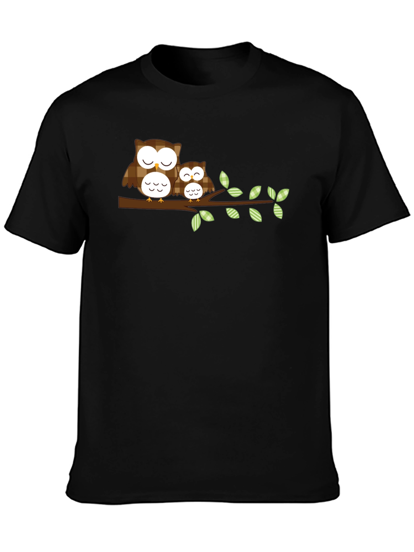 Owl Family Graphic Tee - Nature Lover Shirt