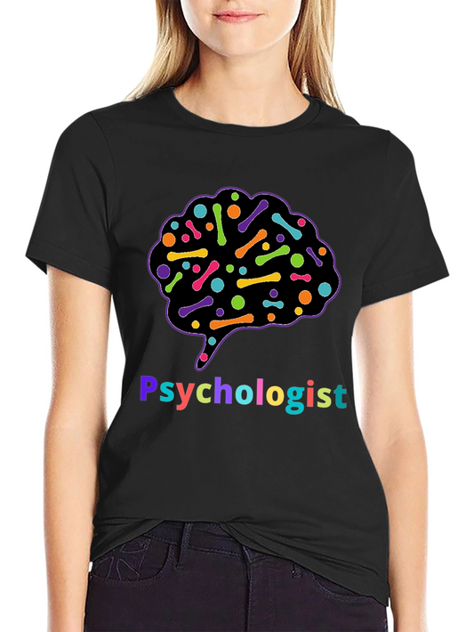 Psychologist Brain Tee - Colorful and Fun