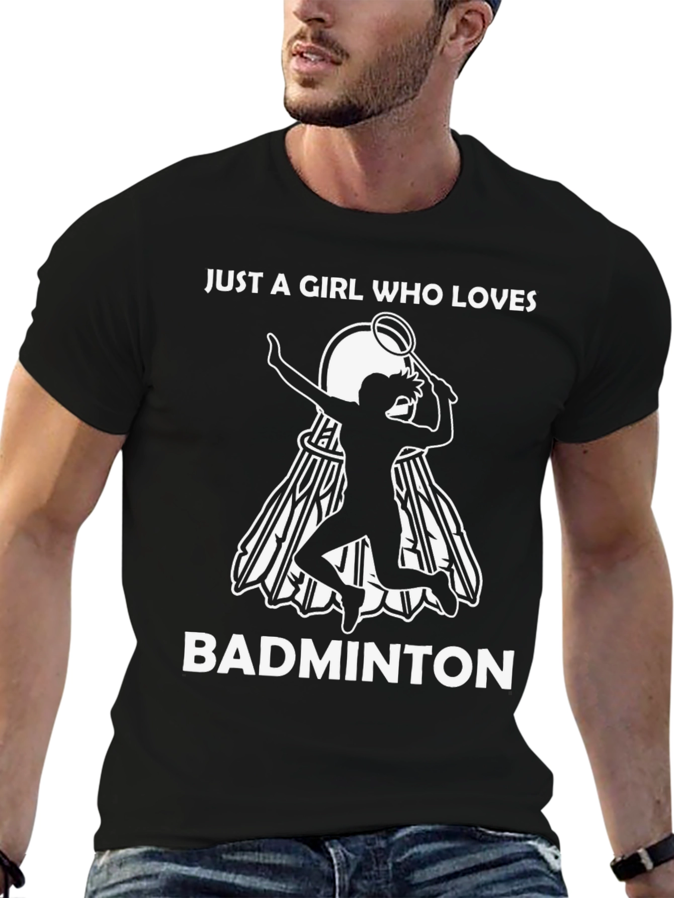 Badminton Girl T-Shirt - Love for Badminton