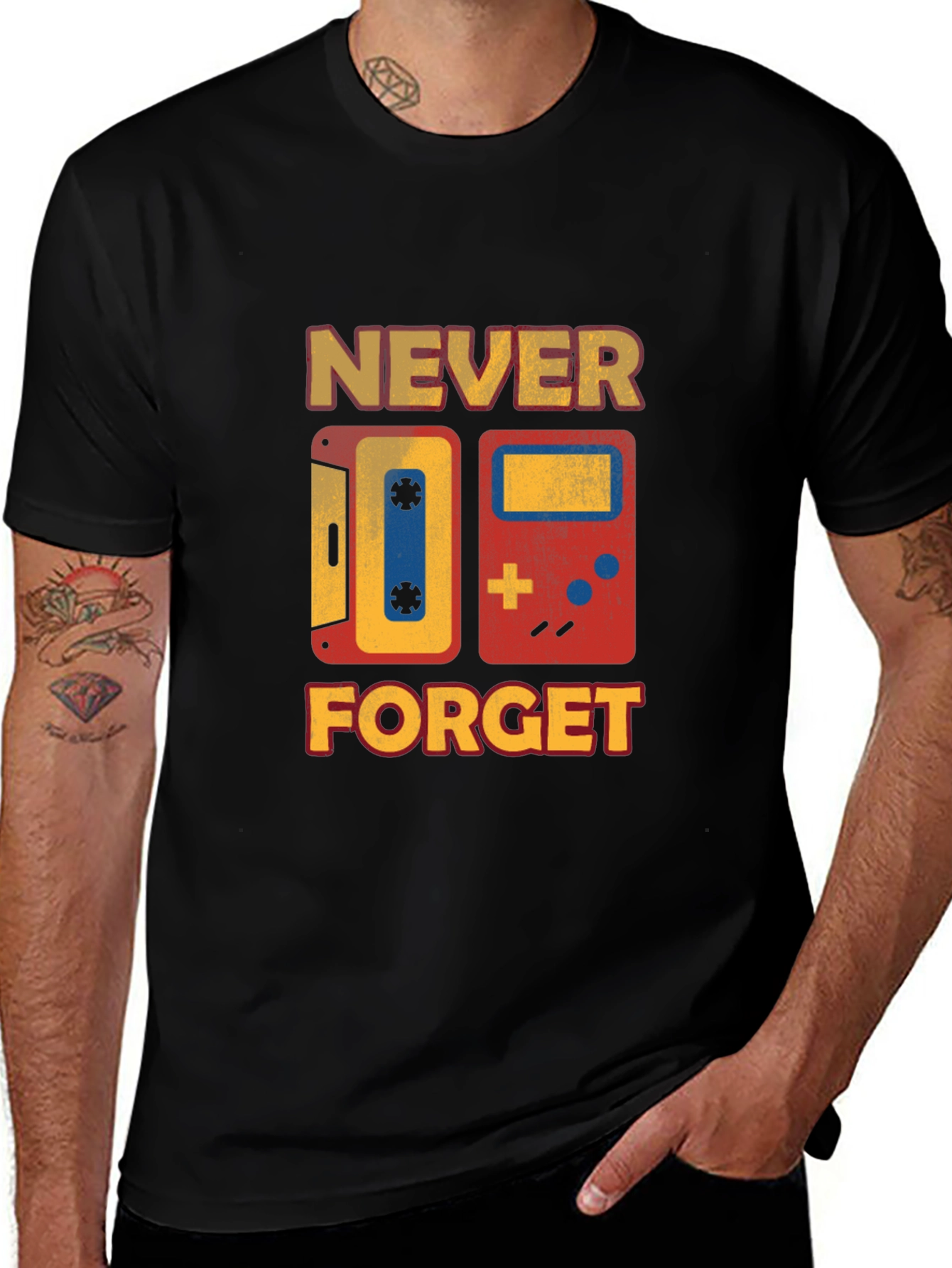 Retro Never Forget Graphic T-Shirt