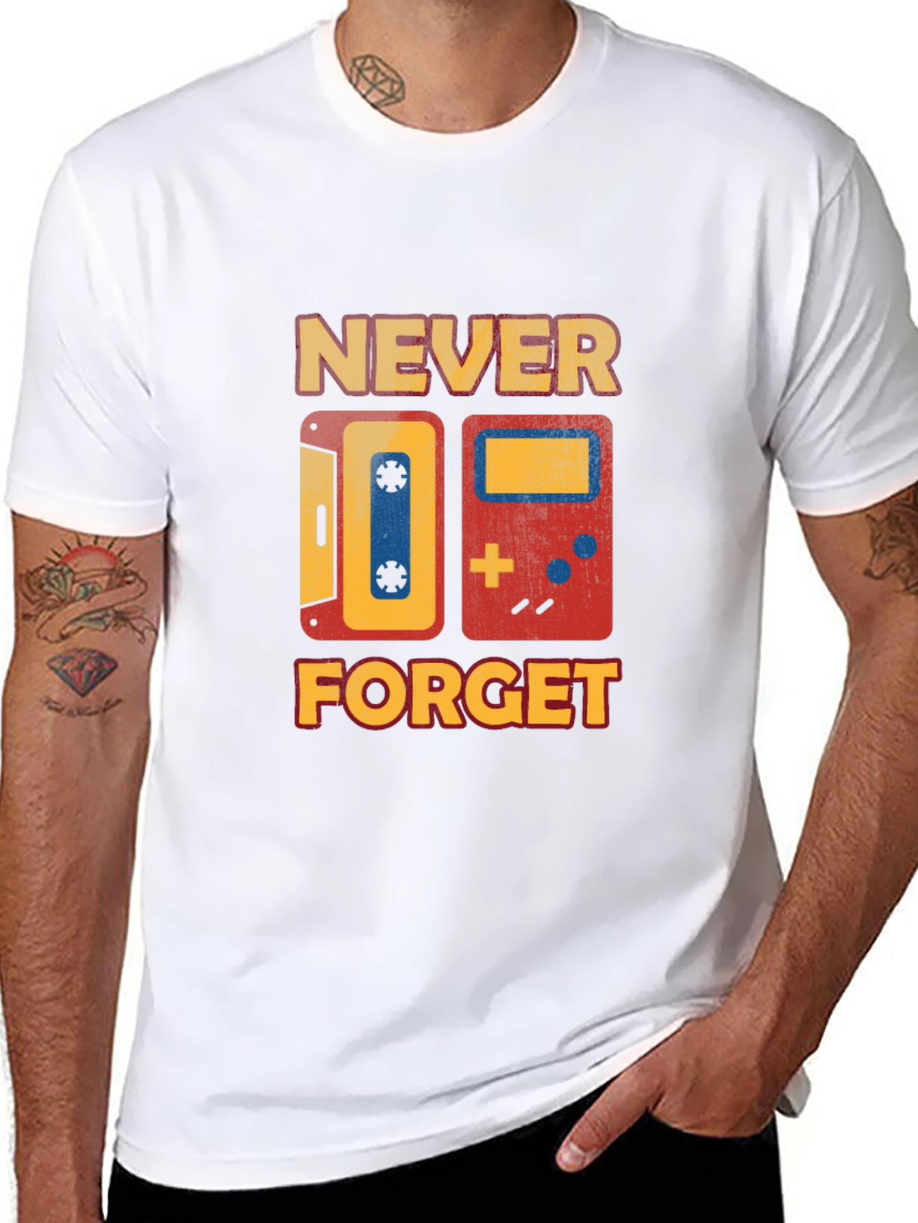 Retro Never Forget Graphic T-Shirt