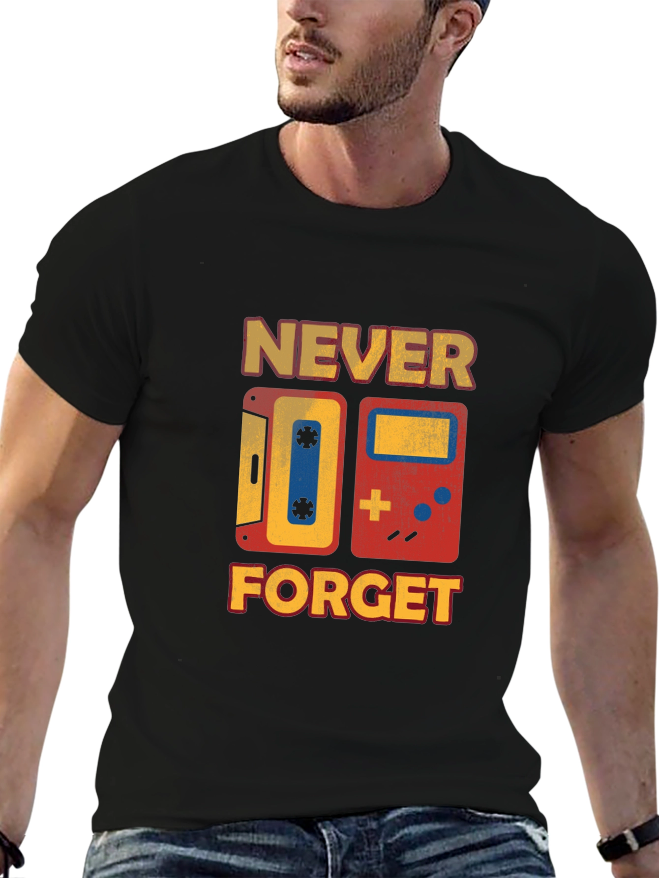 Retro Never Forget Graphic T-Shirt