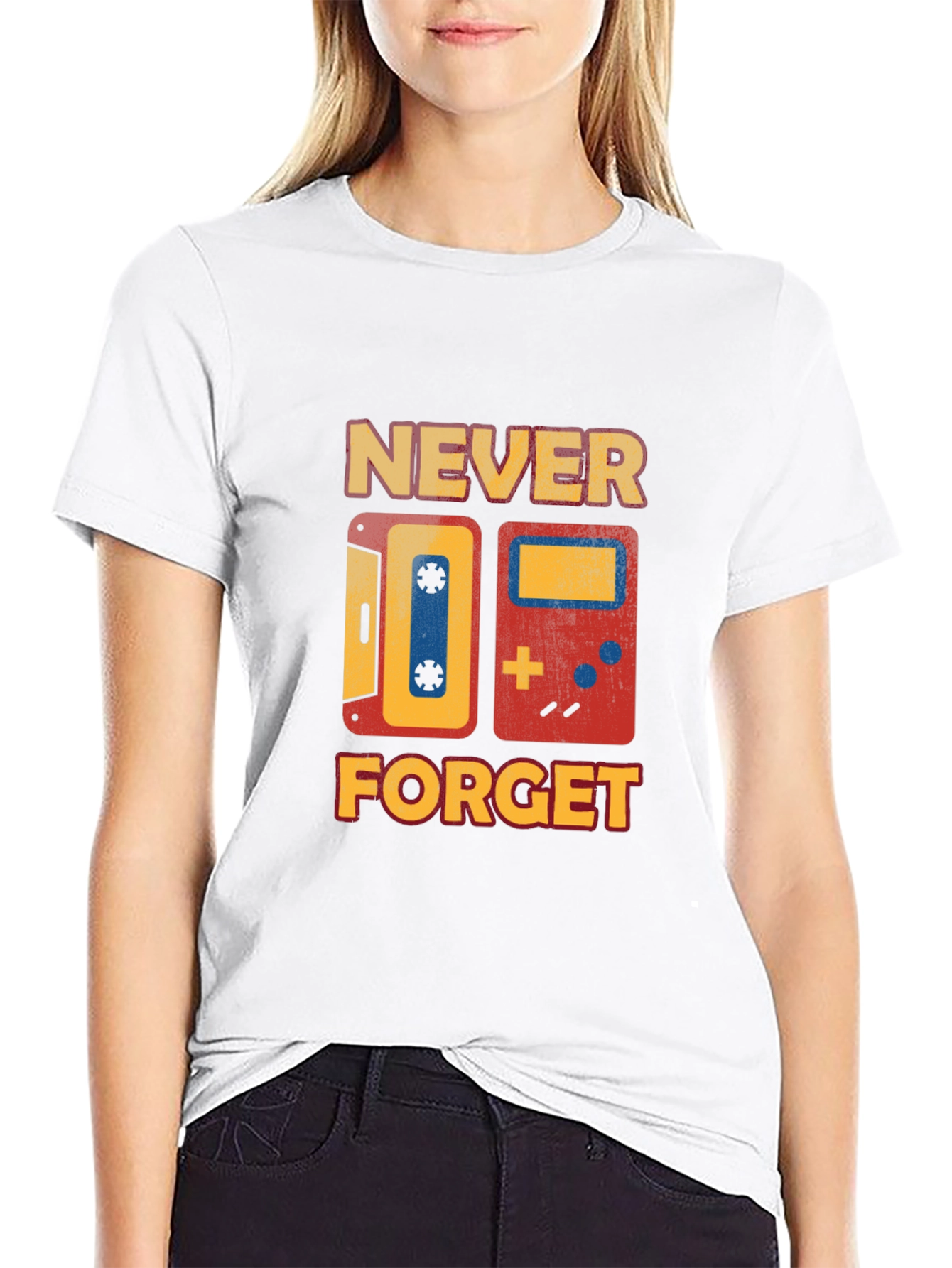 Retro Never Forget Graphic T-Shirt