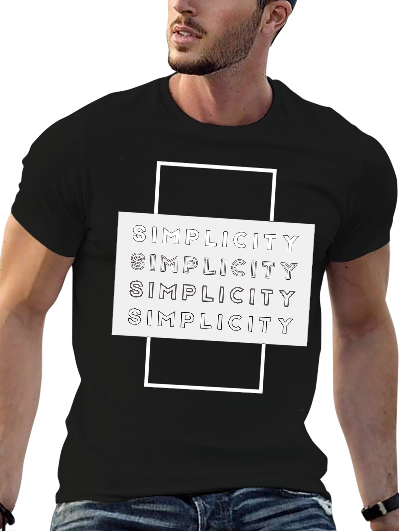 Simplicity Graphic Tee - Modern Minimalist Design