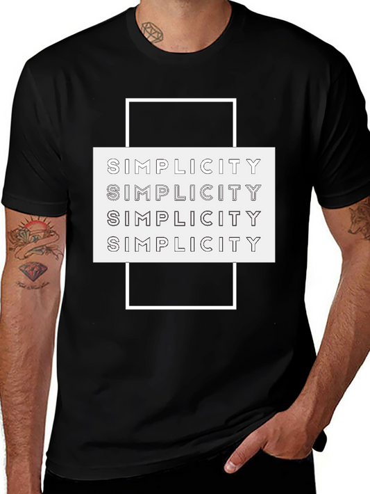 Simplicity Graphic Tee - Modern Minimalist Design