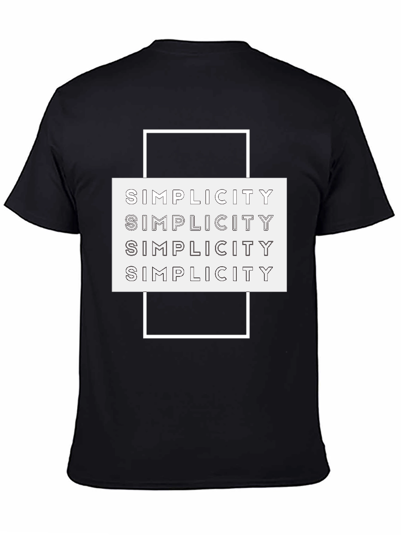 Simplicity Graphic Tee - Modern Minimalist Design